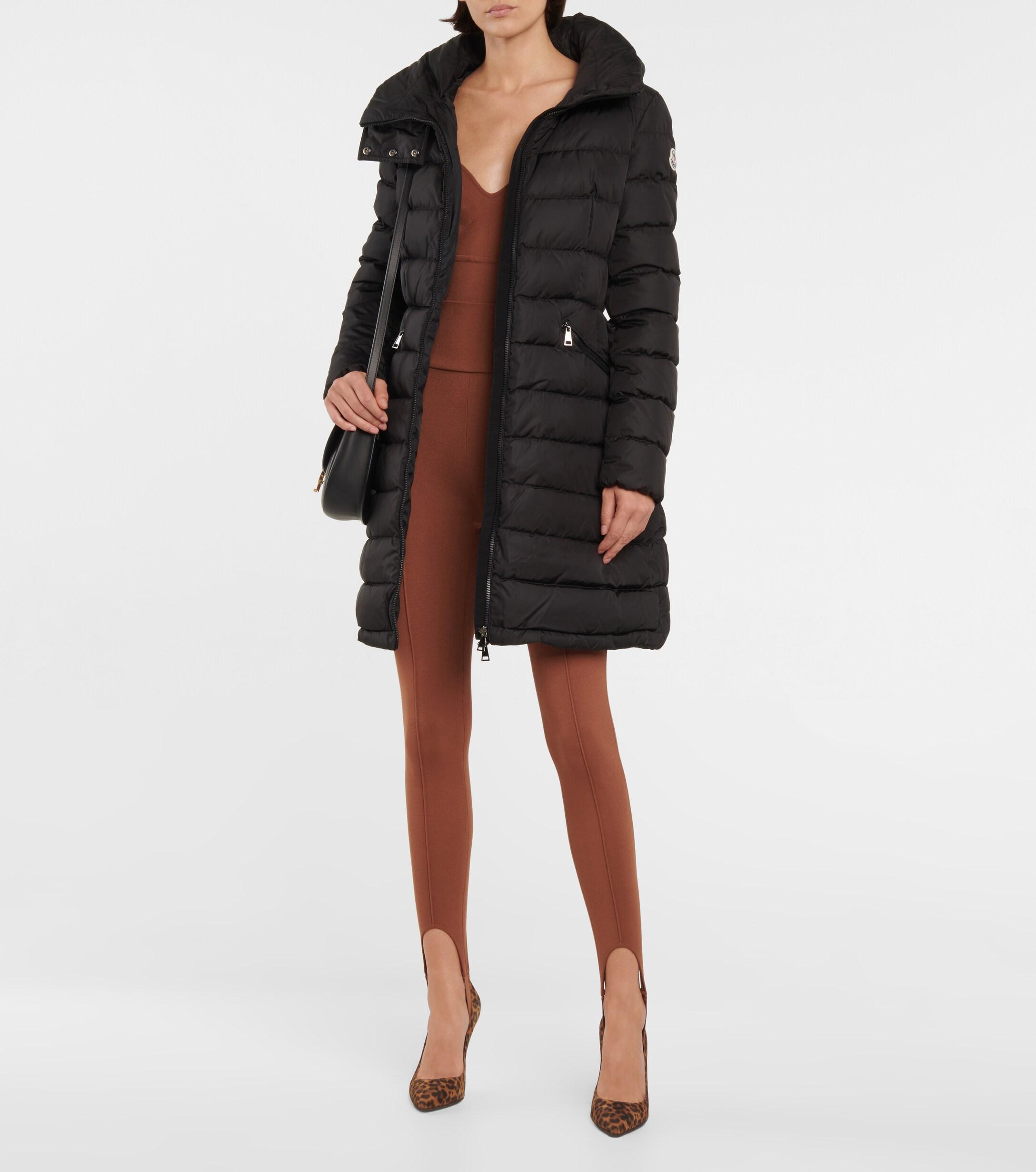 Moncler Flammette Hooded Down Coat in 