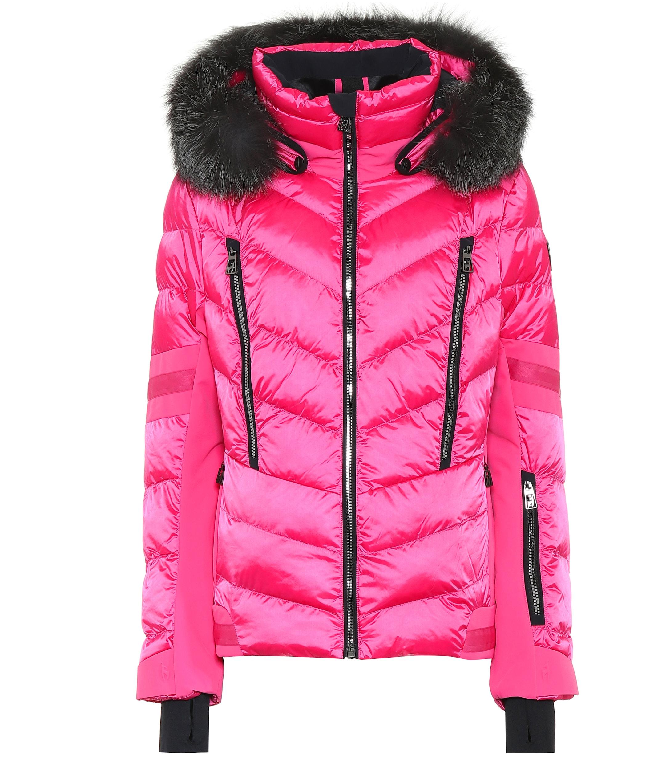Toni Sailer Nele Splendid Fur-trimmed Ski Jacket in Pink - Lyst