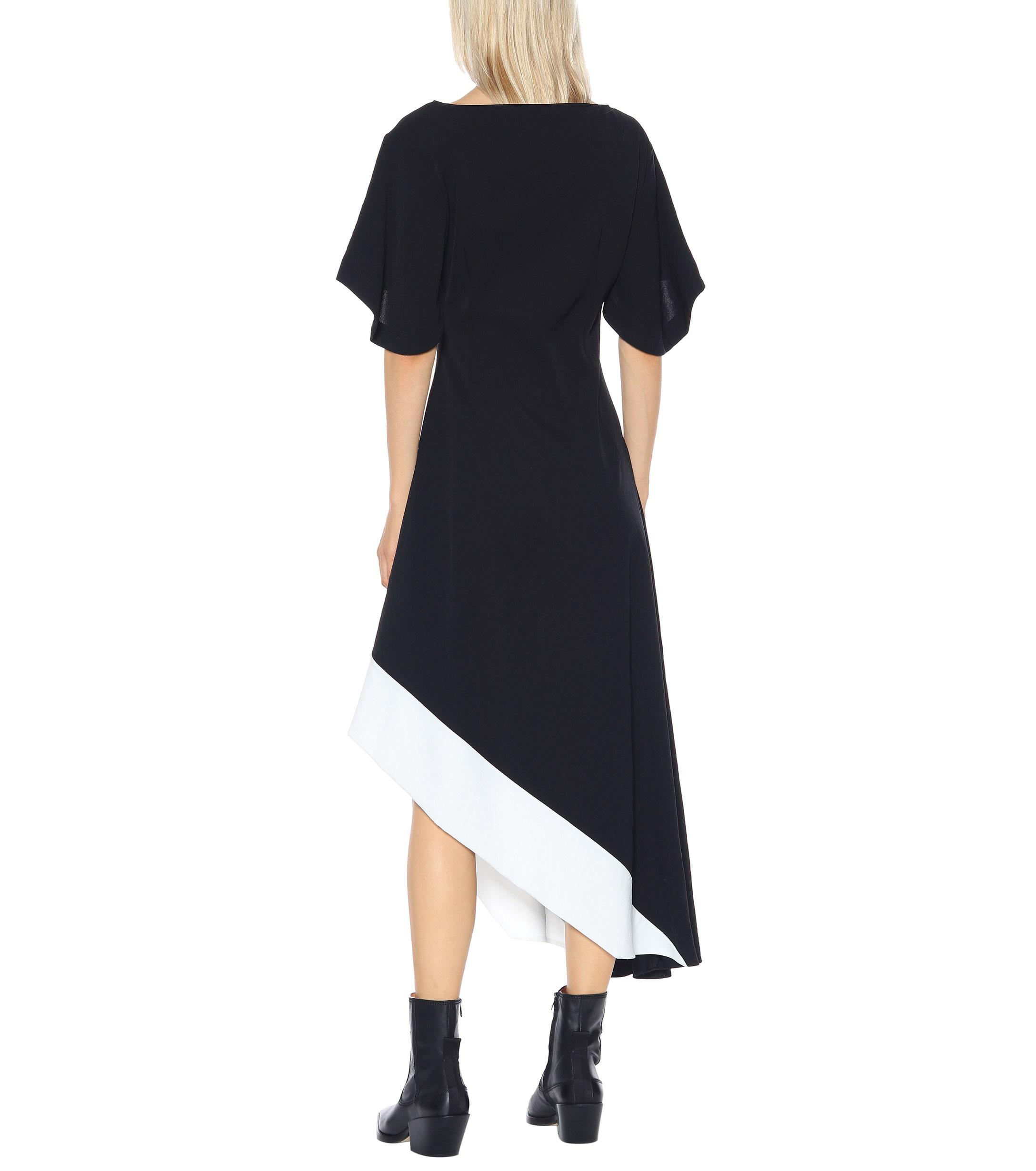 Loewe Synthetic Asymmetric Dress in Black White (Black) - Lyst