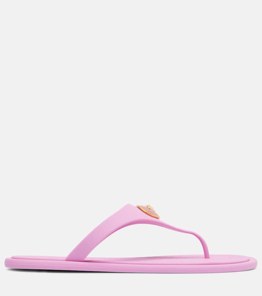 Versace Alia Medusa Thong Sandals in Pink Lyst UK