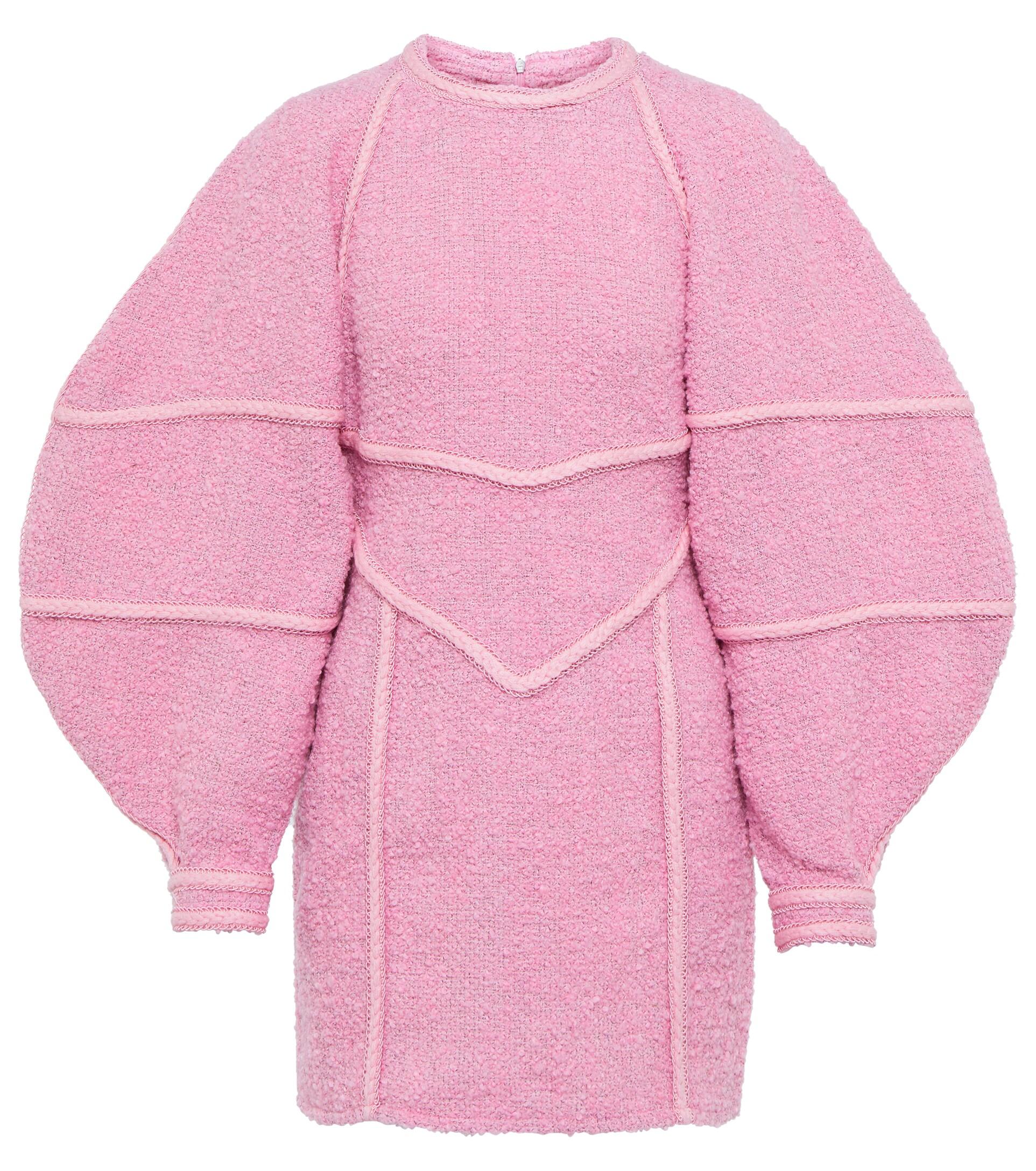 ROTATE BIRGER CHRISTENSEN Darleena Boucle Minidress in Pink Lyst - Main Image