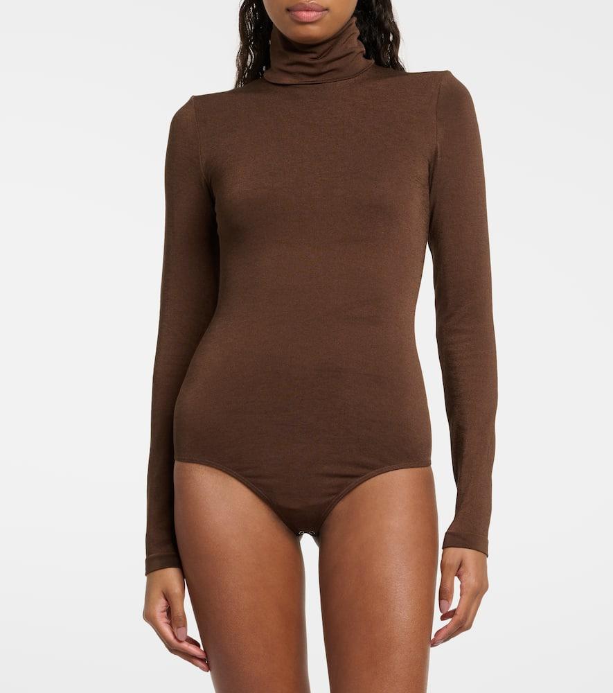 Wolford Colorado Shimmer Turtleneck Bodysuit