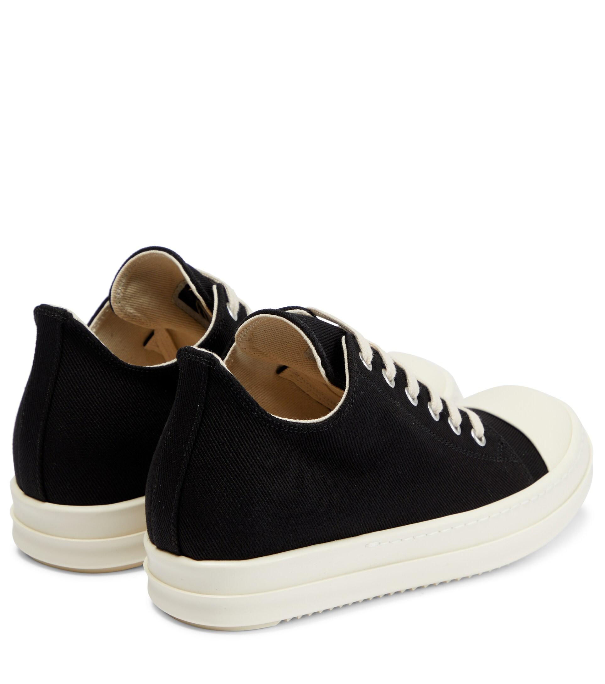 Rick Owens Denim Low-top Sneakers in Black | Lyst Rick Owens Denim Low-top Sneakers in Black | Lyst