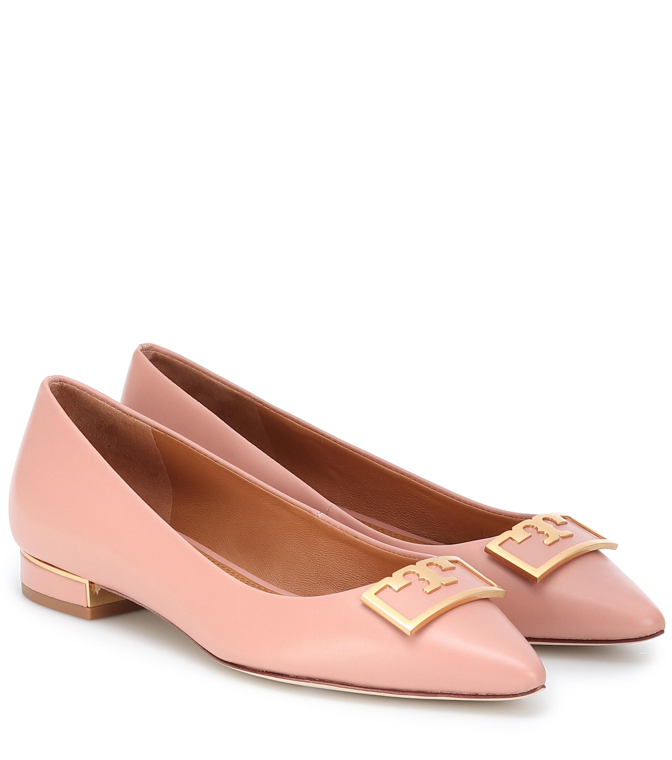 Tory Burch Gigi Patent-leather Pumps in Pink - Lyst