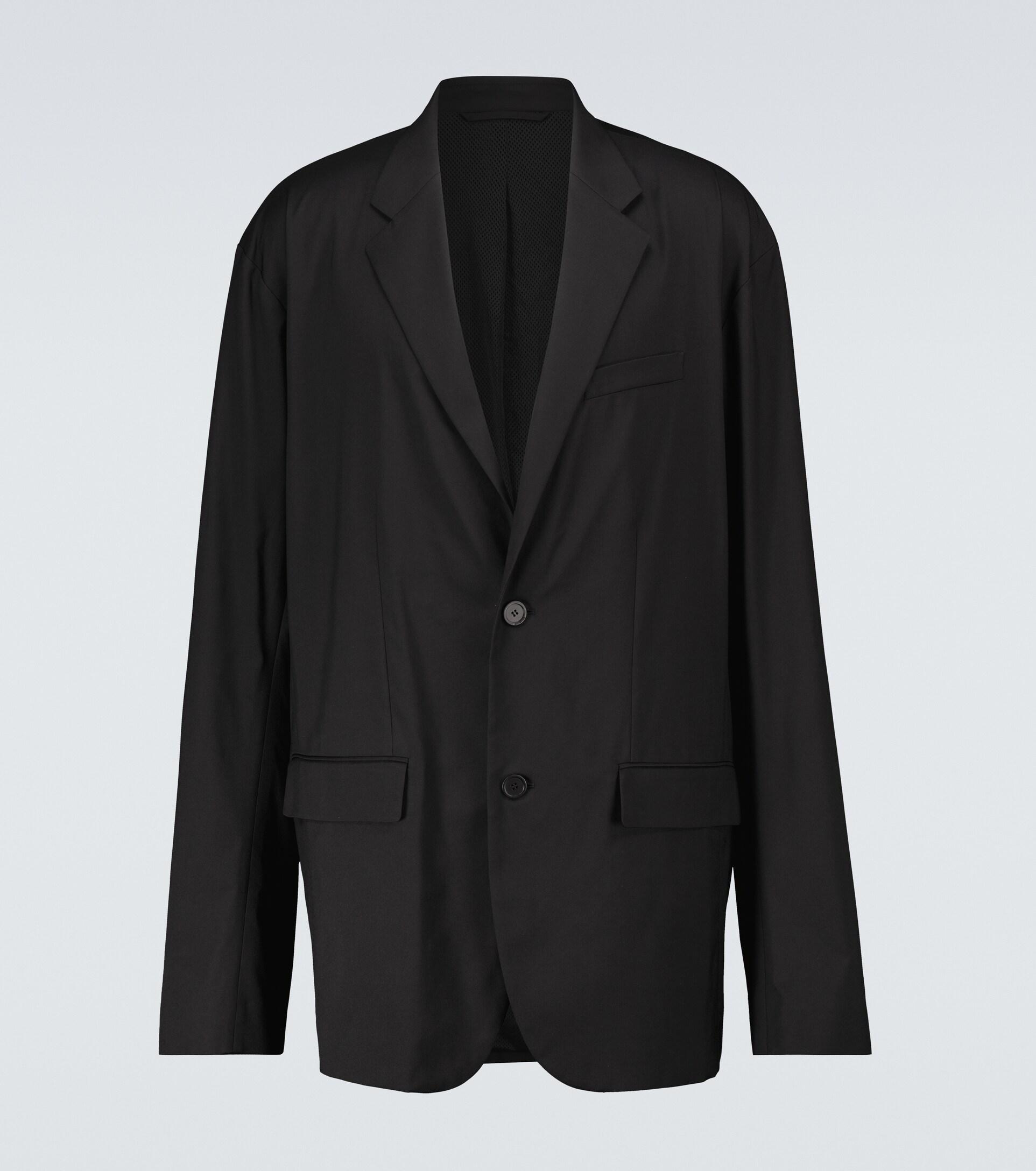 Balenciaga Technical Oversized Blazer in Black for Men | Lyst