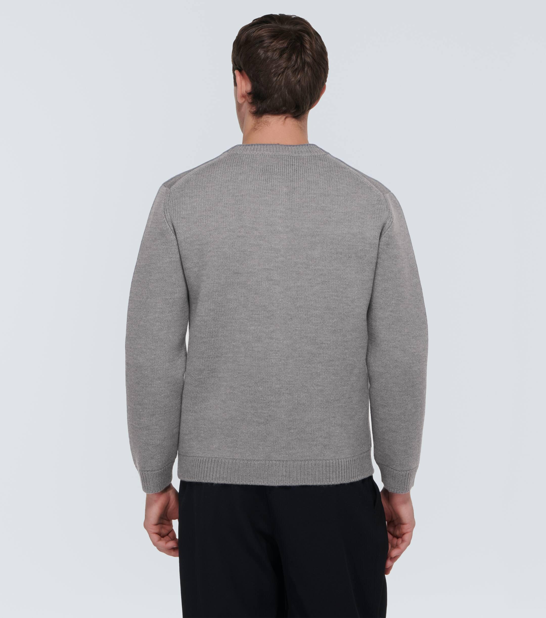 Miu Miu Oversized Wool-blend Cardigan in Grey for Men | Lyst UK