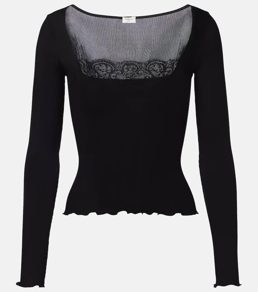 Women's Saint Laurent Long-sleeved tops | Lyst
