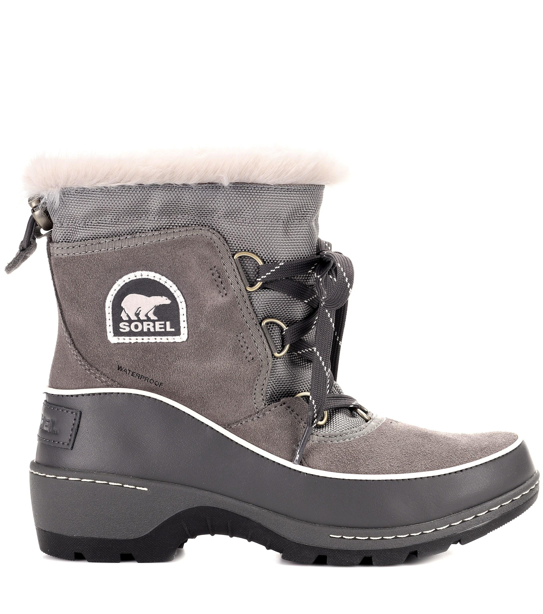 Sorel Torino Leather And Suede Snow Boots in Grey (Gray) - Lyst