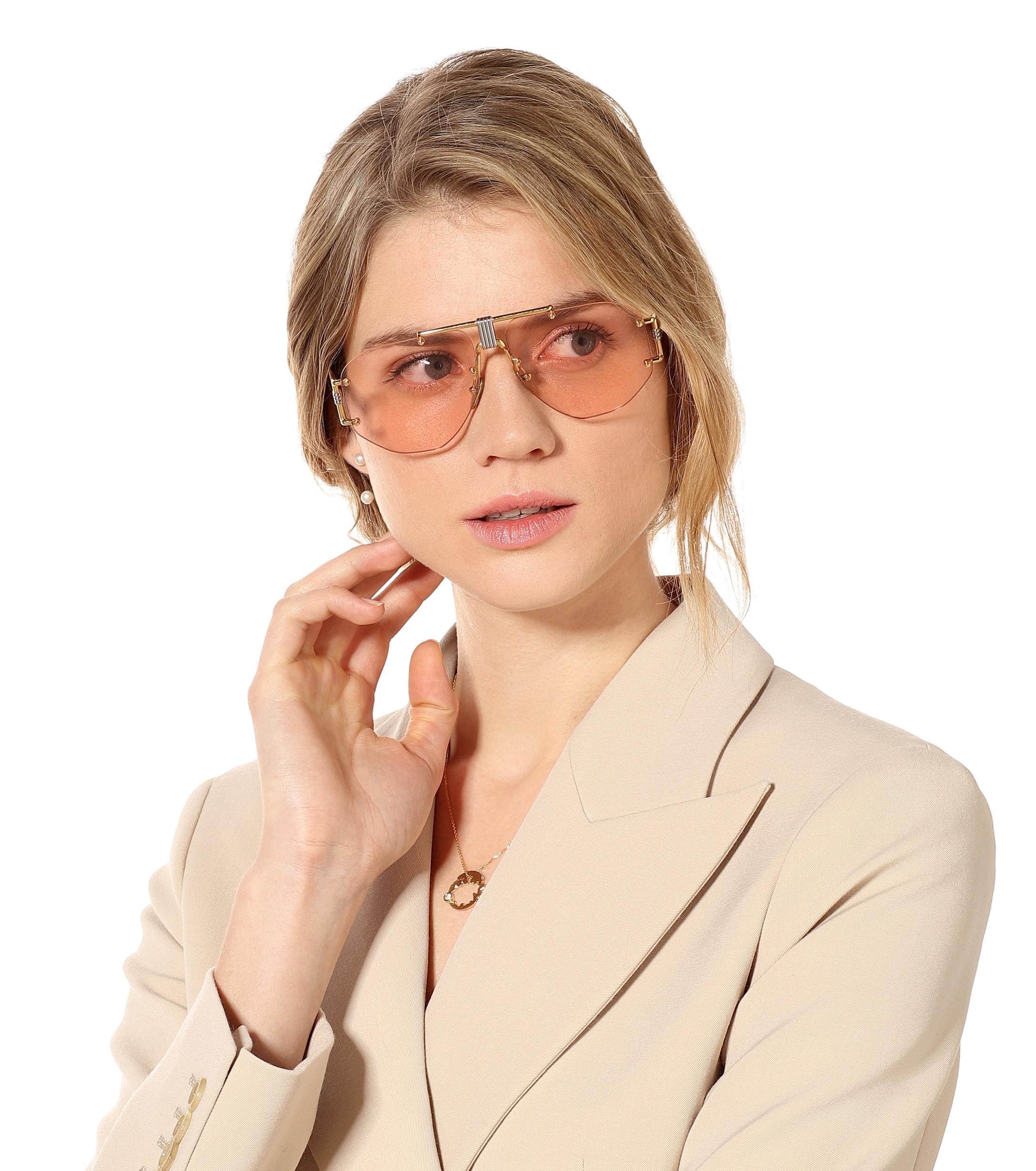 Celine Aviator Sunglasses in Pink | Lyst