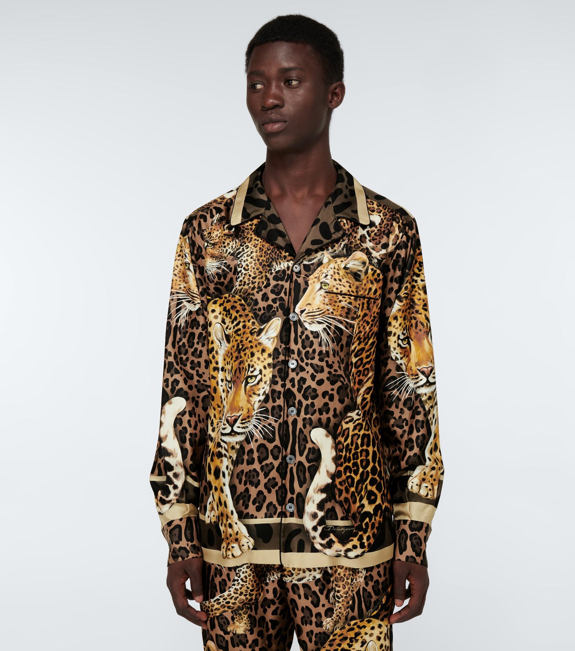 Leopard Print Brown Shirt