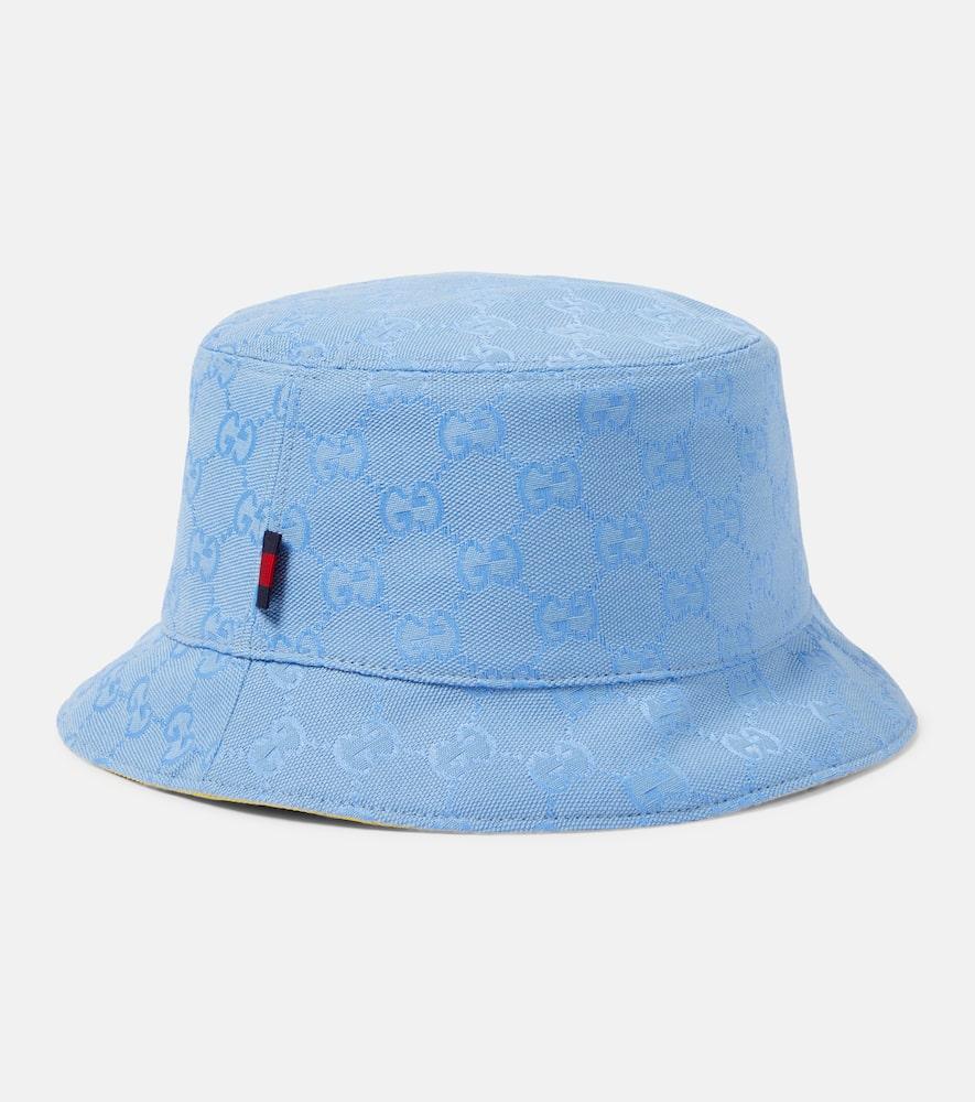 Gucci Gg Canvas Reversible Bucket Hat, Gg Canvas in Blue | Lyst display picture 1