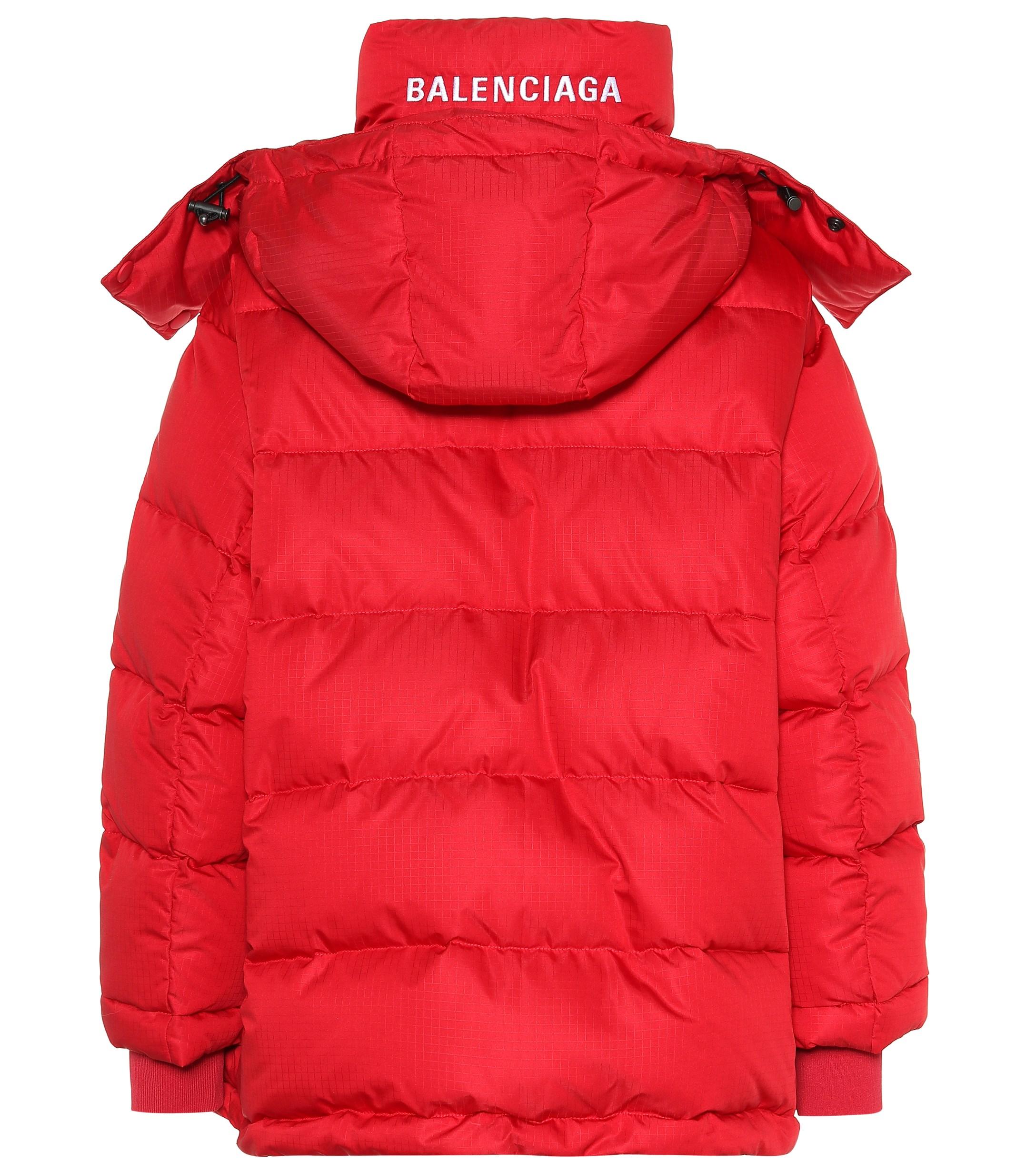 Balenciaga Synthetic New Swing Puffer Jacket in Red Lyst