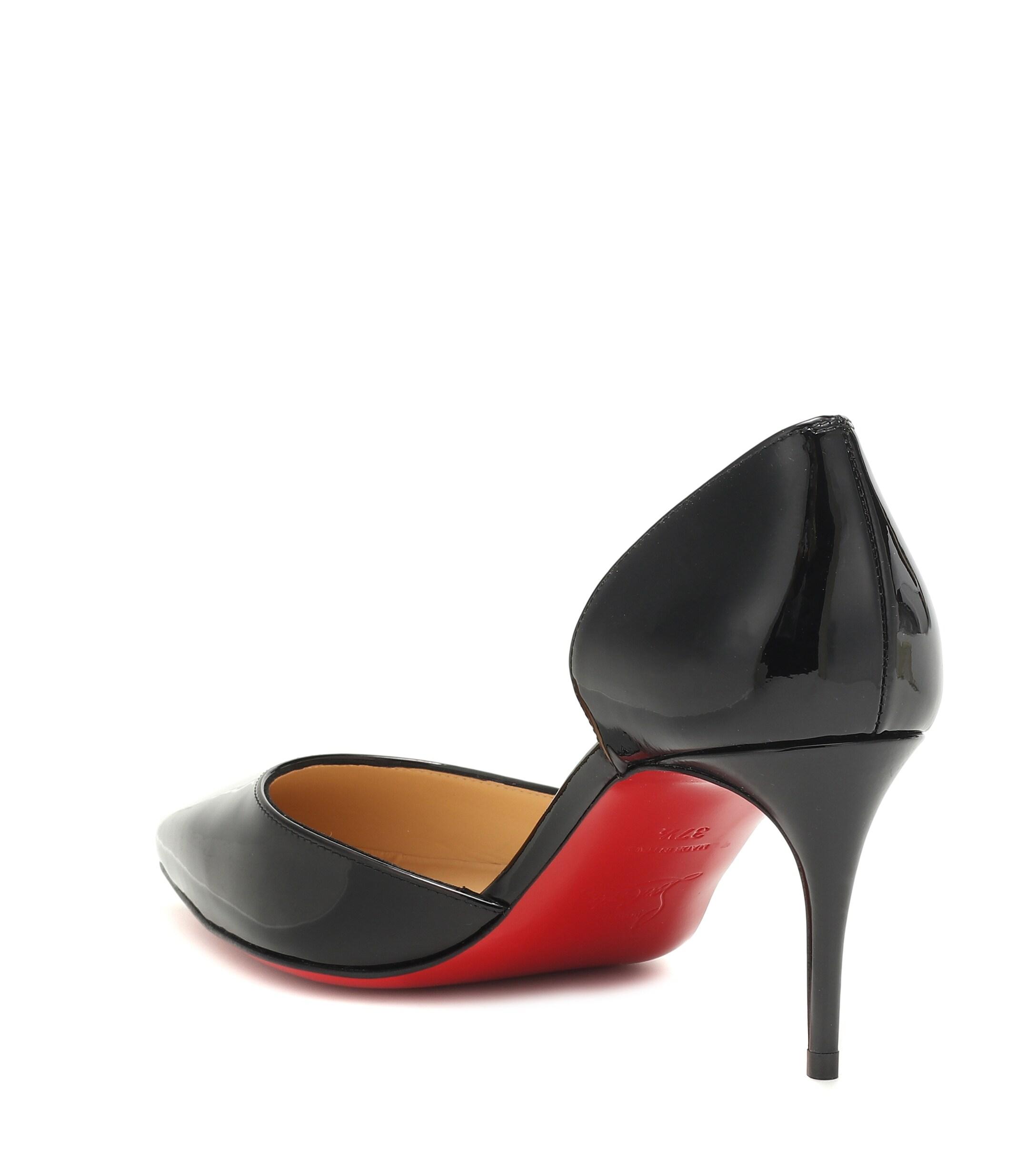 Christian Louboutin Iriza 70 Patent Leather Pumps in Black - Lyst