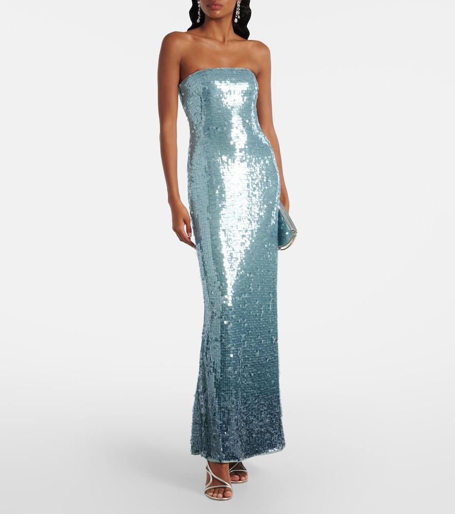 beaded top prom dress L0946 main image 0