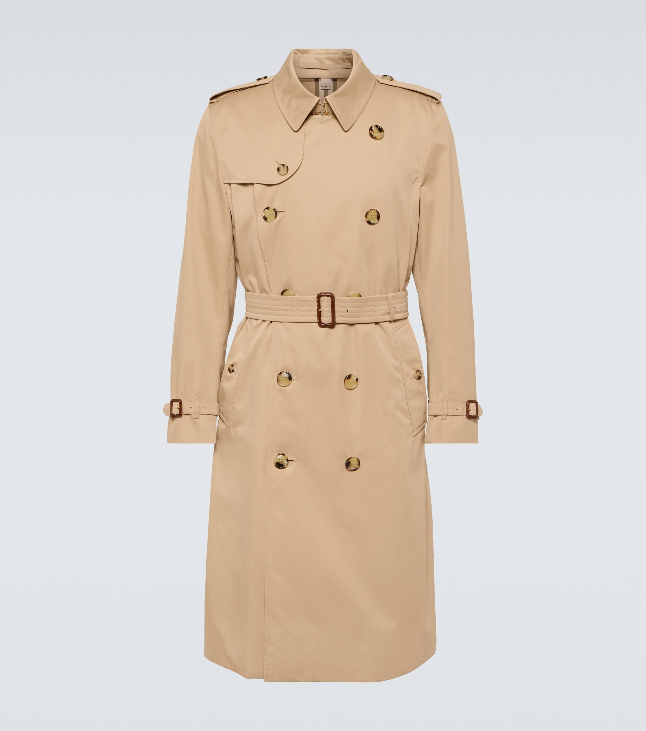 Burberry Cotton Gabardine Trench Coat in Natural for Men Lyst UK