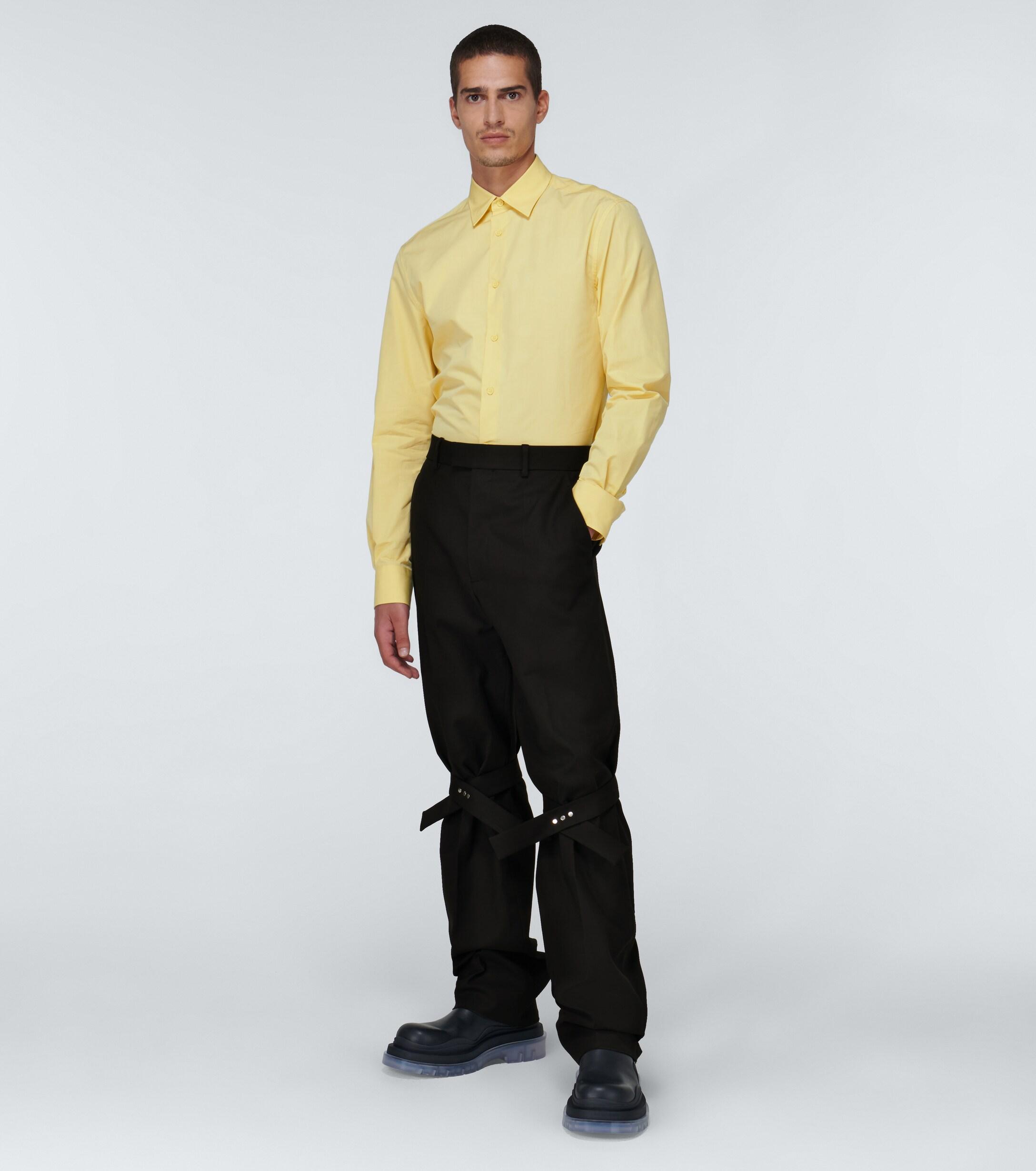 Bottega Veneta Pants With Knee Strap Detail in Black - Lyst