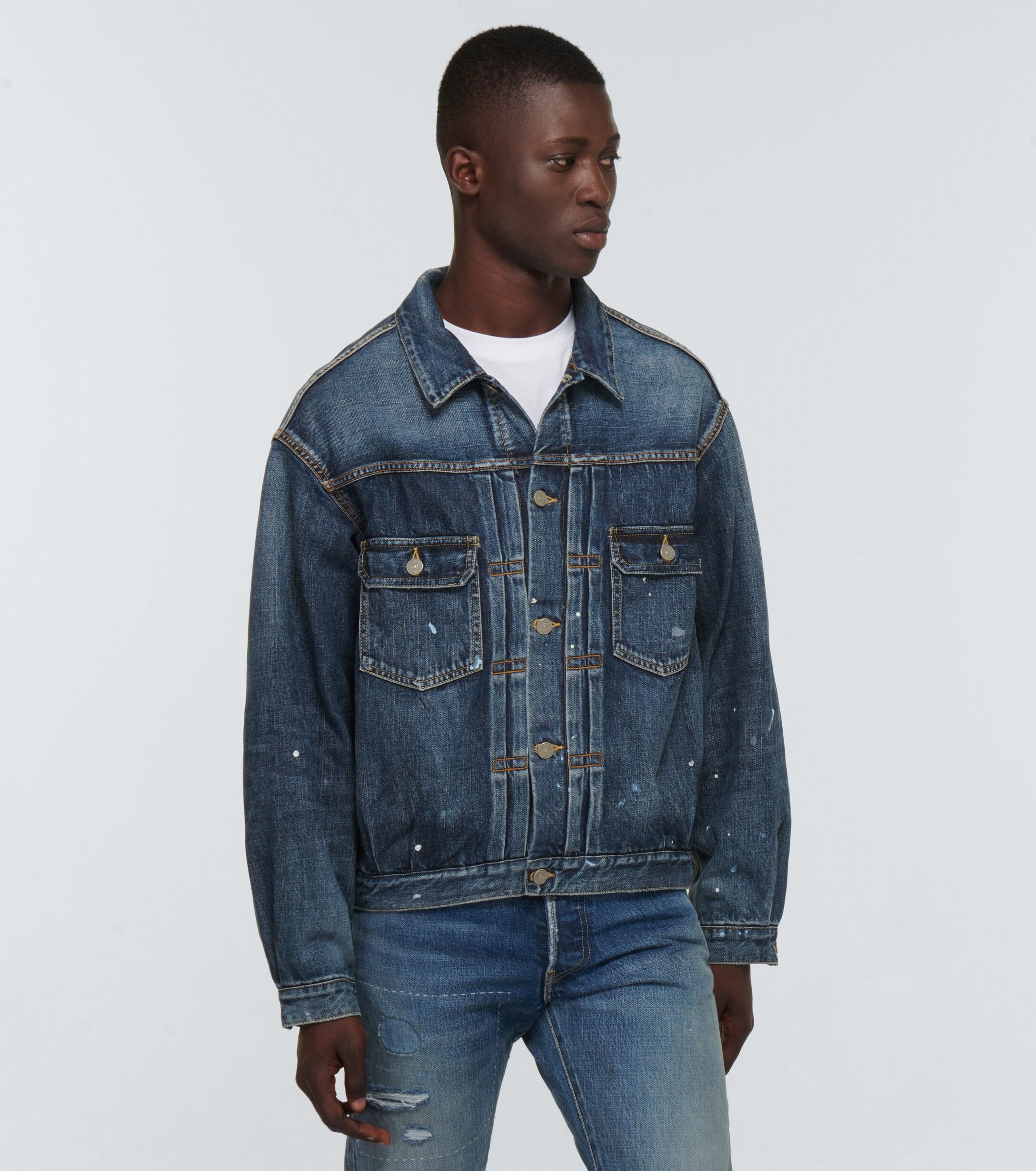 Visvim Ss101xx Distressed Denim Jacket in Blue for Men | Lyst