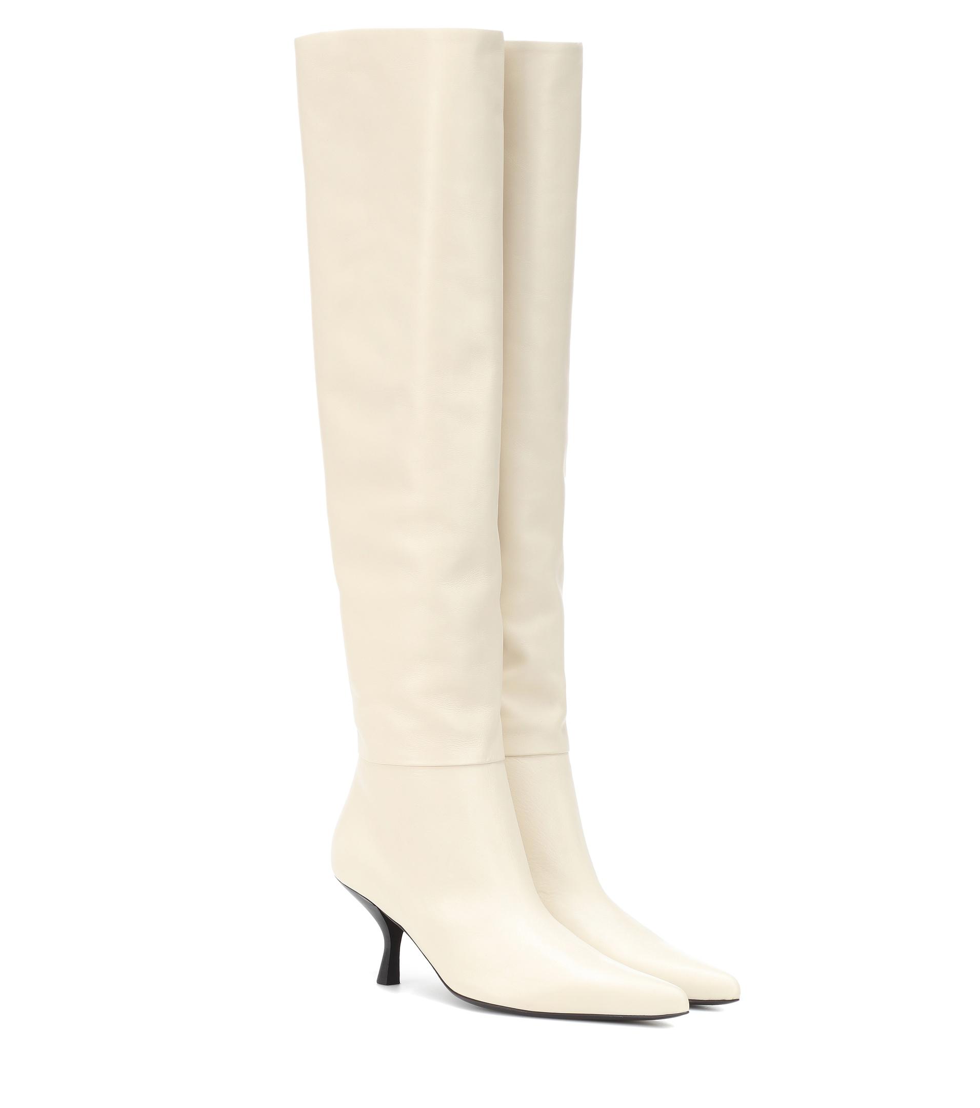 The Row Bourgeoise Leather Knee Boots 