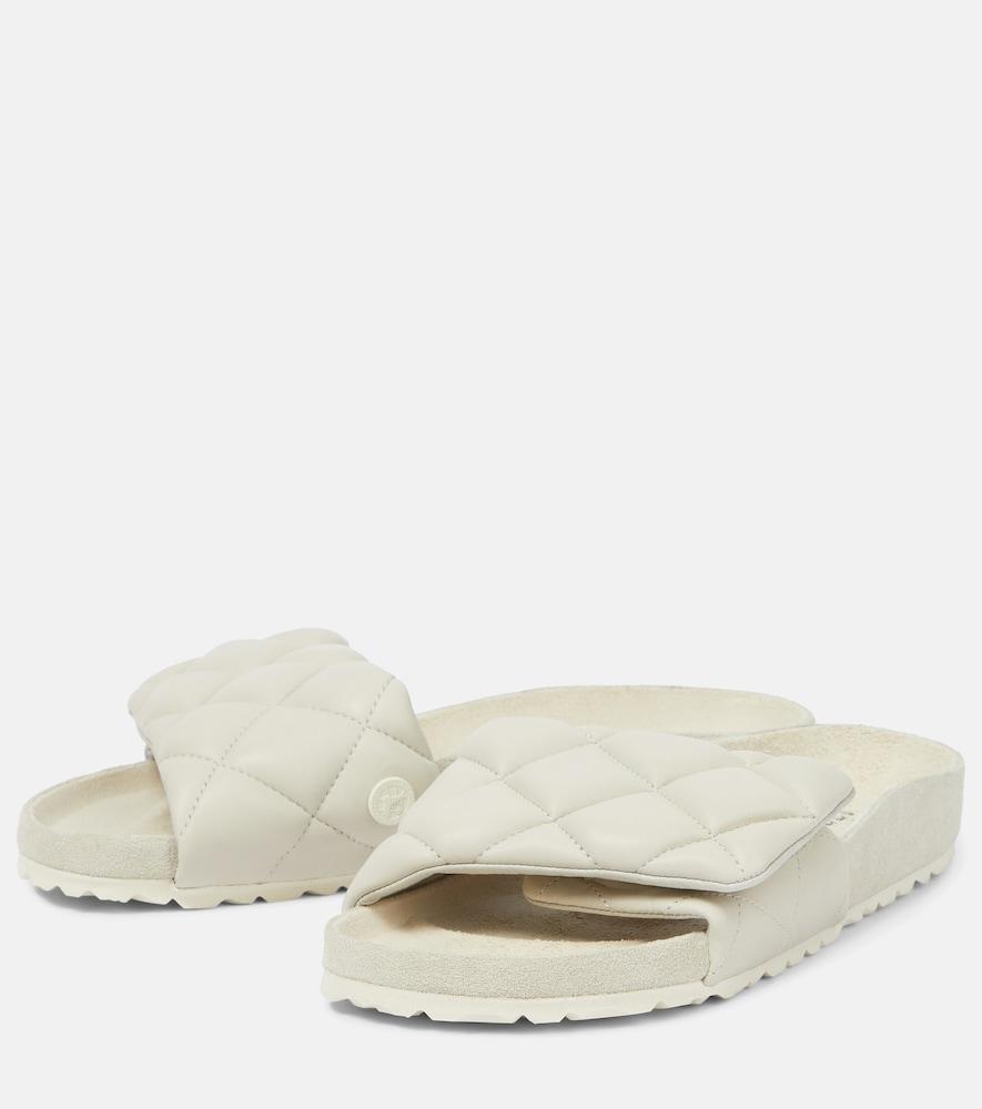 Birkenstock, Shoes, Birkenstock 774 Sylt Padded Embossed Leather Slide In  Vanilla Size 38