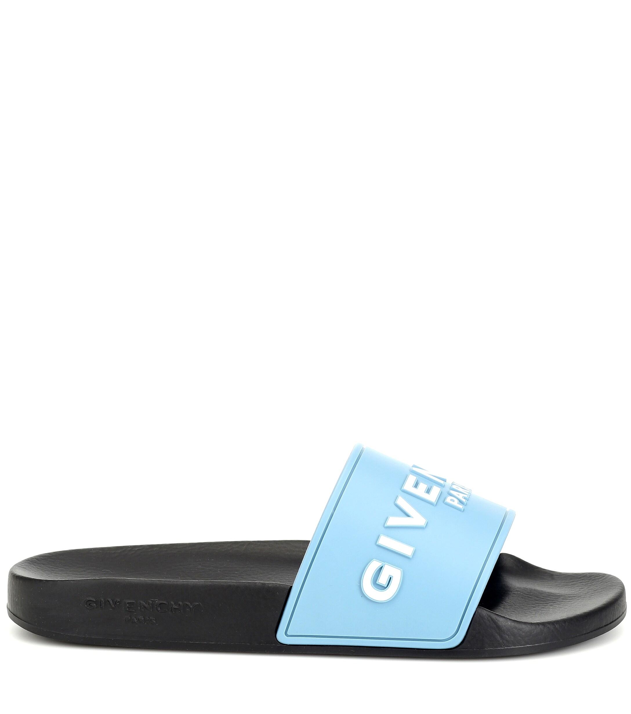 givenchy slides womens blue