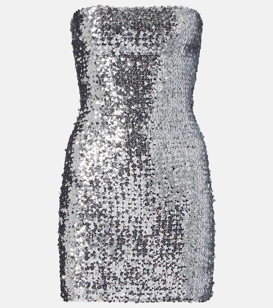 knee length dresses for ladies Gucci Striped Metallic Knit Dress – LUXE LIVING FASHIONS main image 1