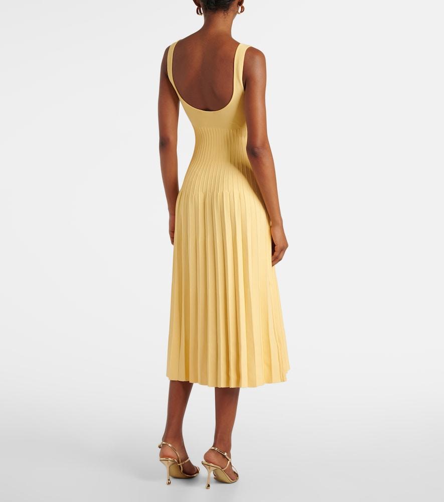 staud ellison pleated midi dress remijo on LTK