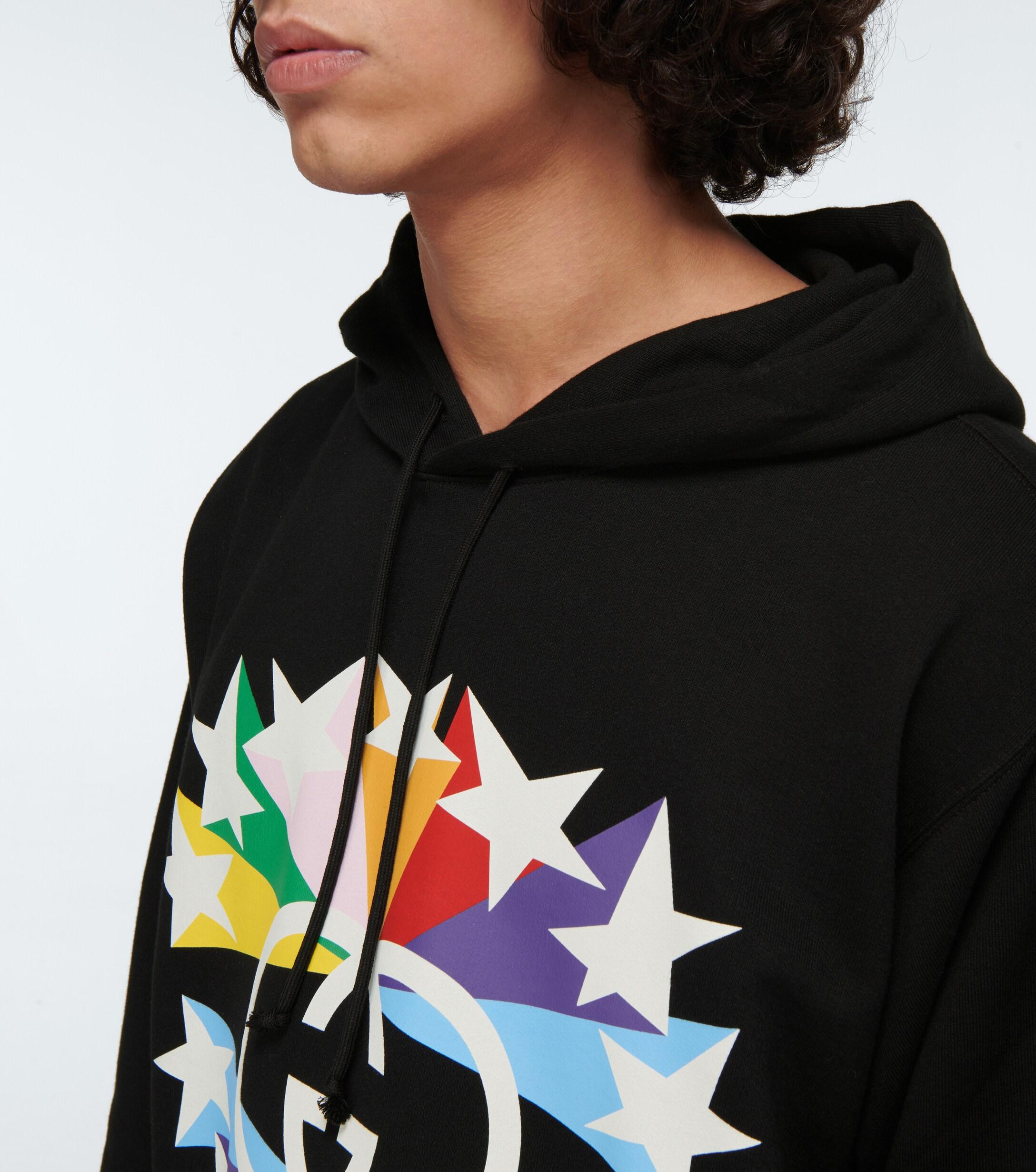 最高品質の メンズ Gucci グッチ パーカー Black Multicolor Hoodie Print G Interlocking Black トップス パーカー Thaistarpolyfilm Com