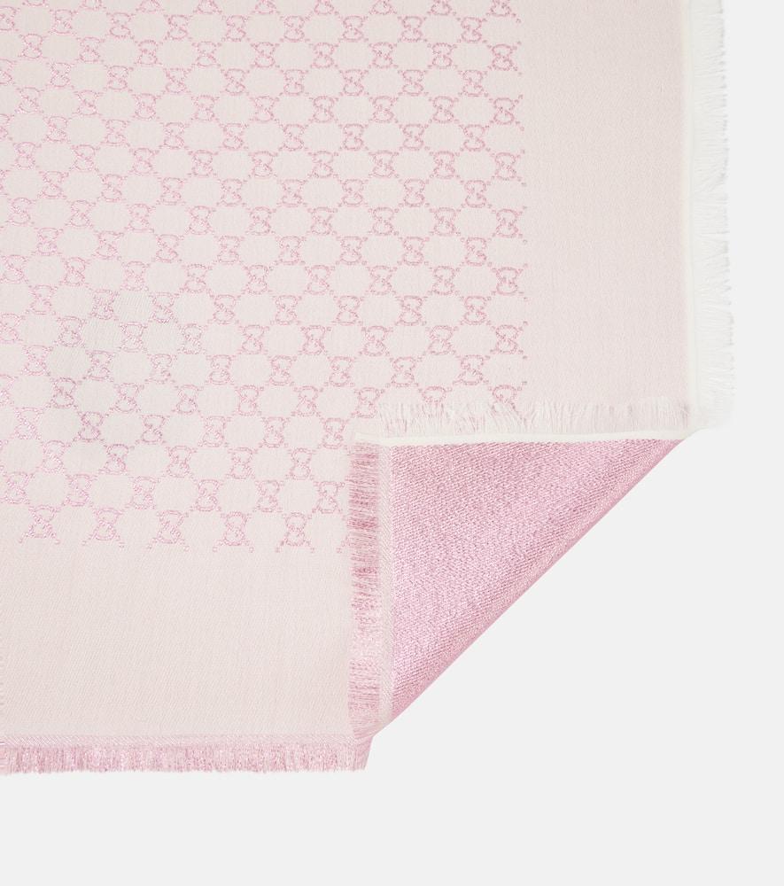 Gucci Gg Jacquard Scarf in Pink Lyst UK