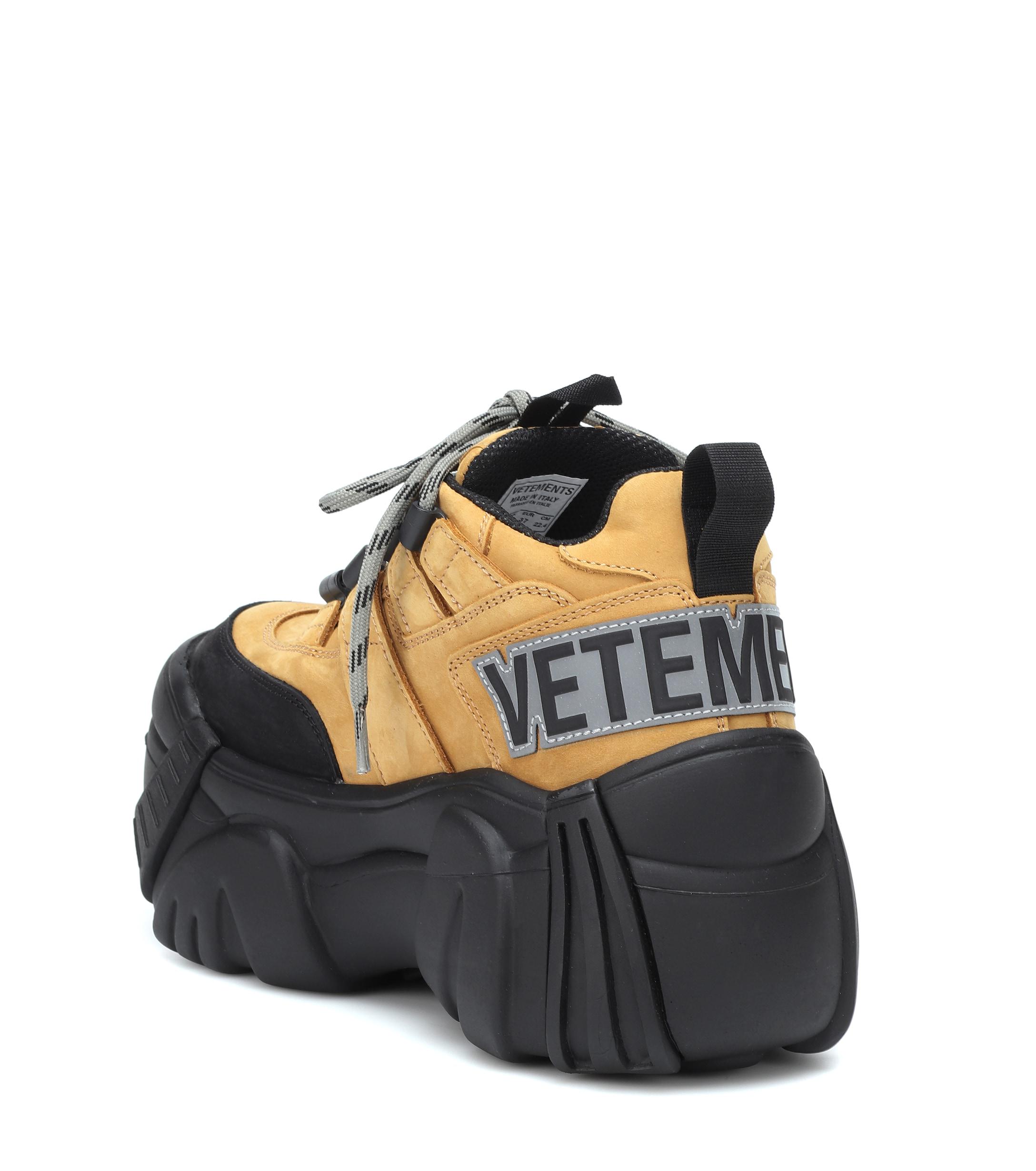vetements x swear nubuck platform sneakers