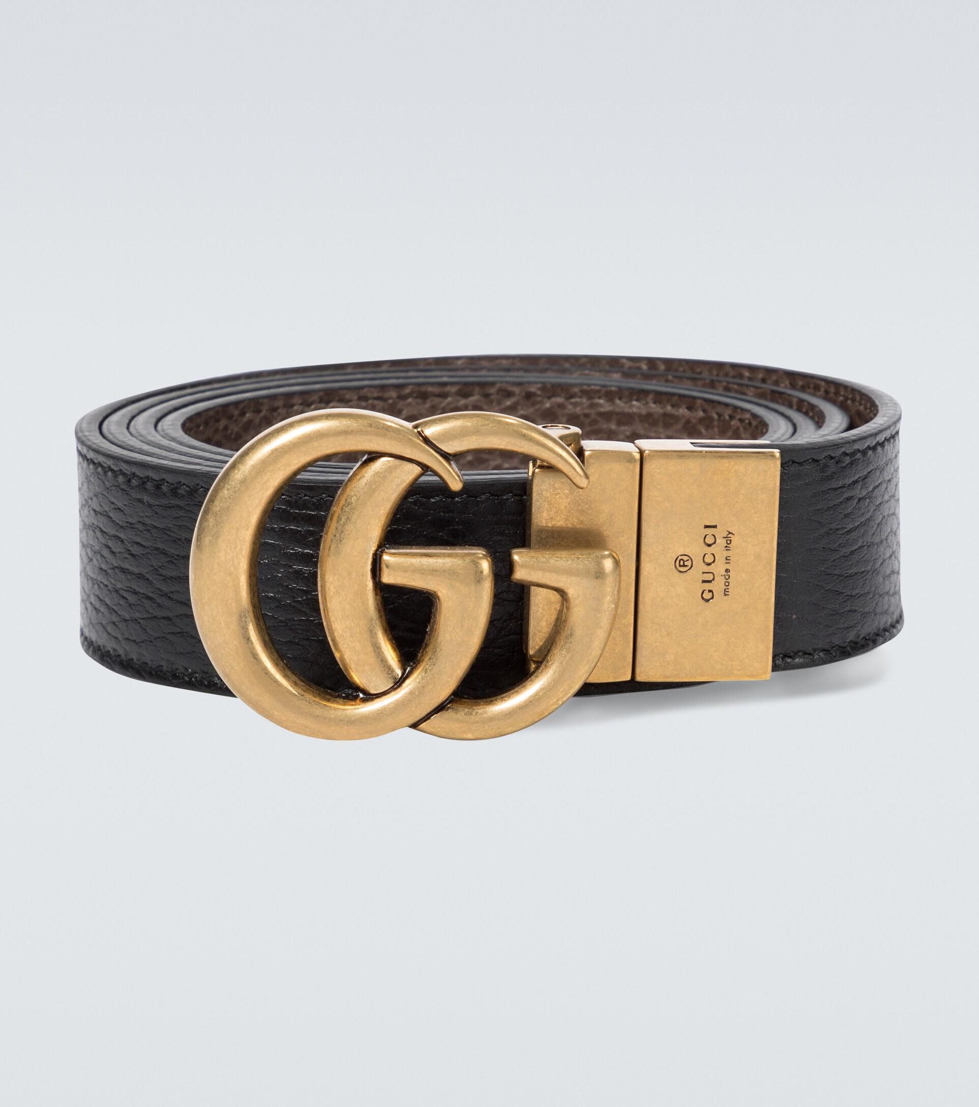 Gucci 3cm Reversible Monogrammed Supreme Coated-canvas and Full-Grain Leather Belt - Men - Beige Belts