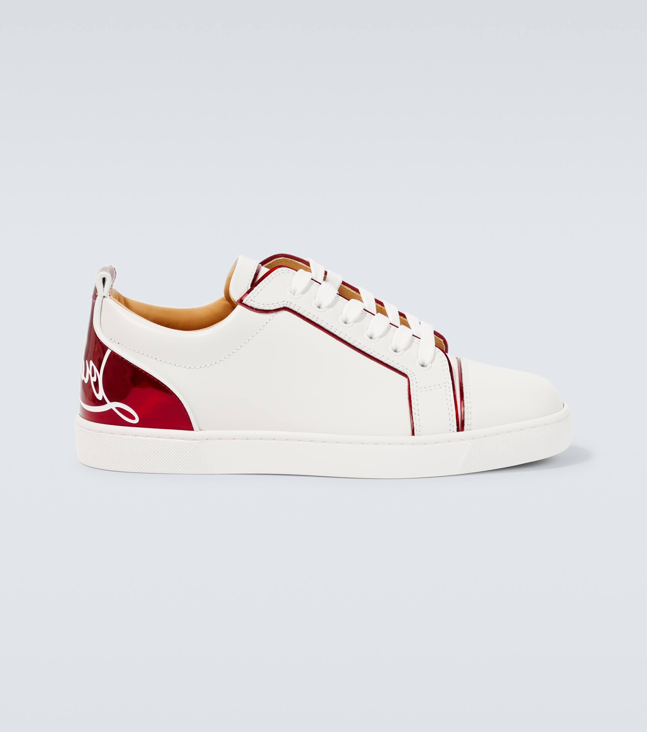 Louis vuitton red bottom mens sneakers clearance