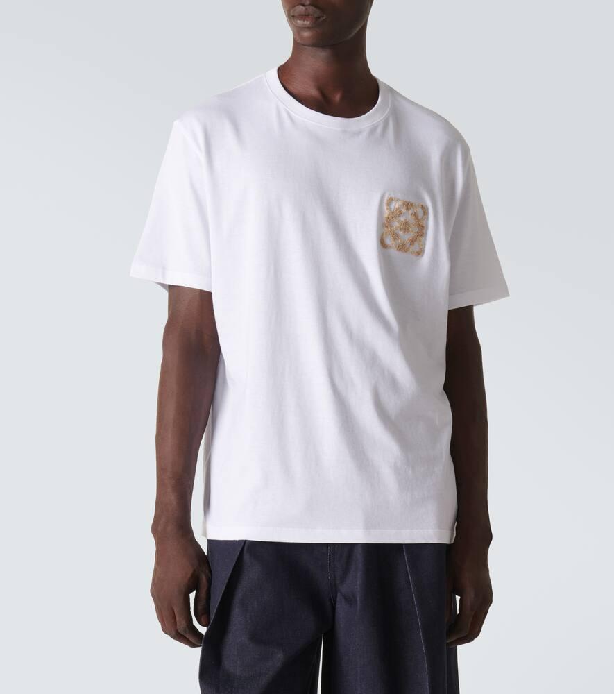 Loewe Paula'S Ibiza Anagram Cotton Jersey T-Shirt in White for Men