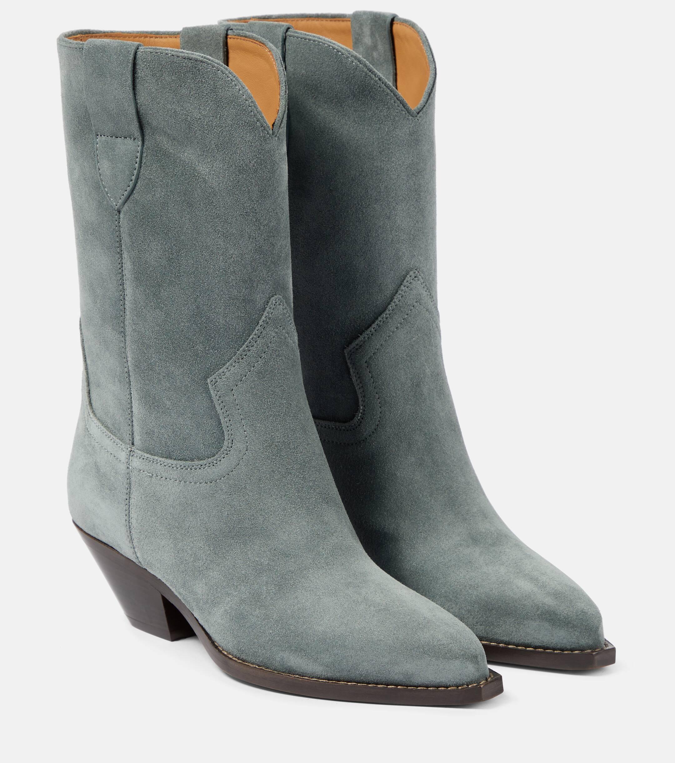 Grey suede cheap cowboy boots