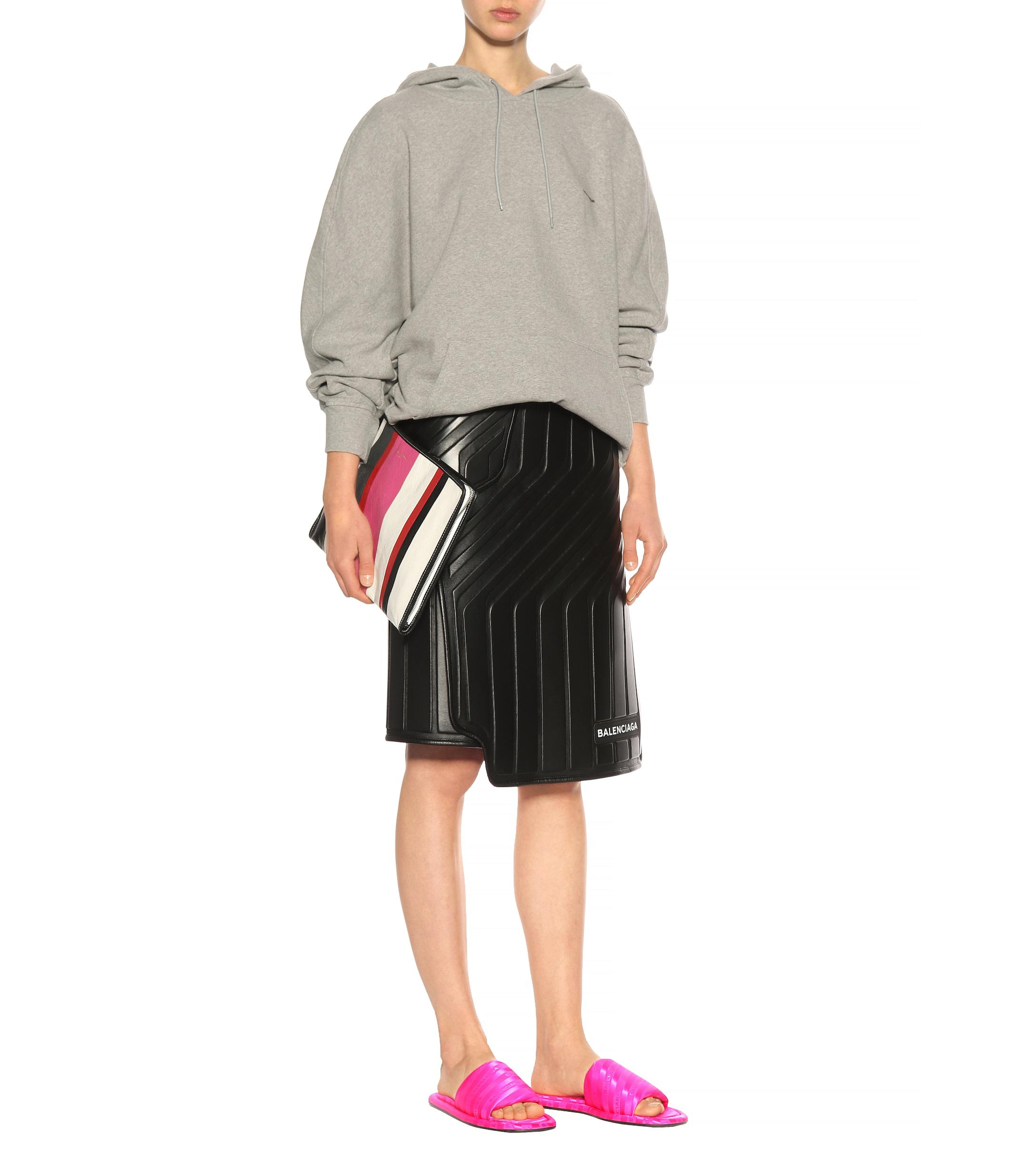 Balenciaga Hotel Jacquard Slides in Pink - Lyst