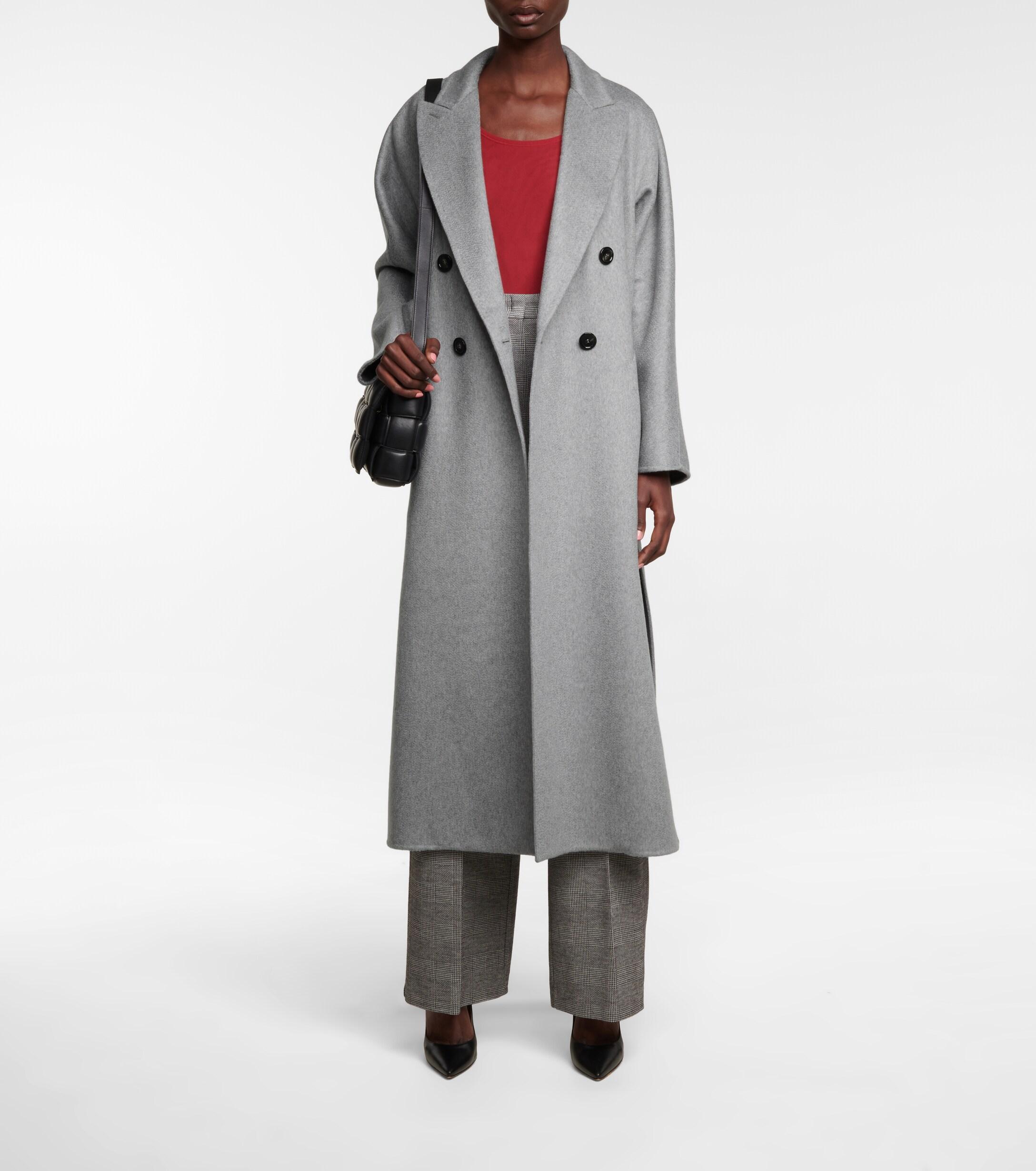 Max Mara Selina Cashmere Coat in Gray | Lyst