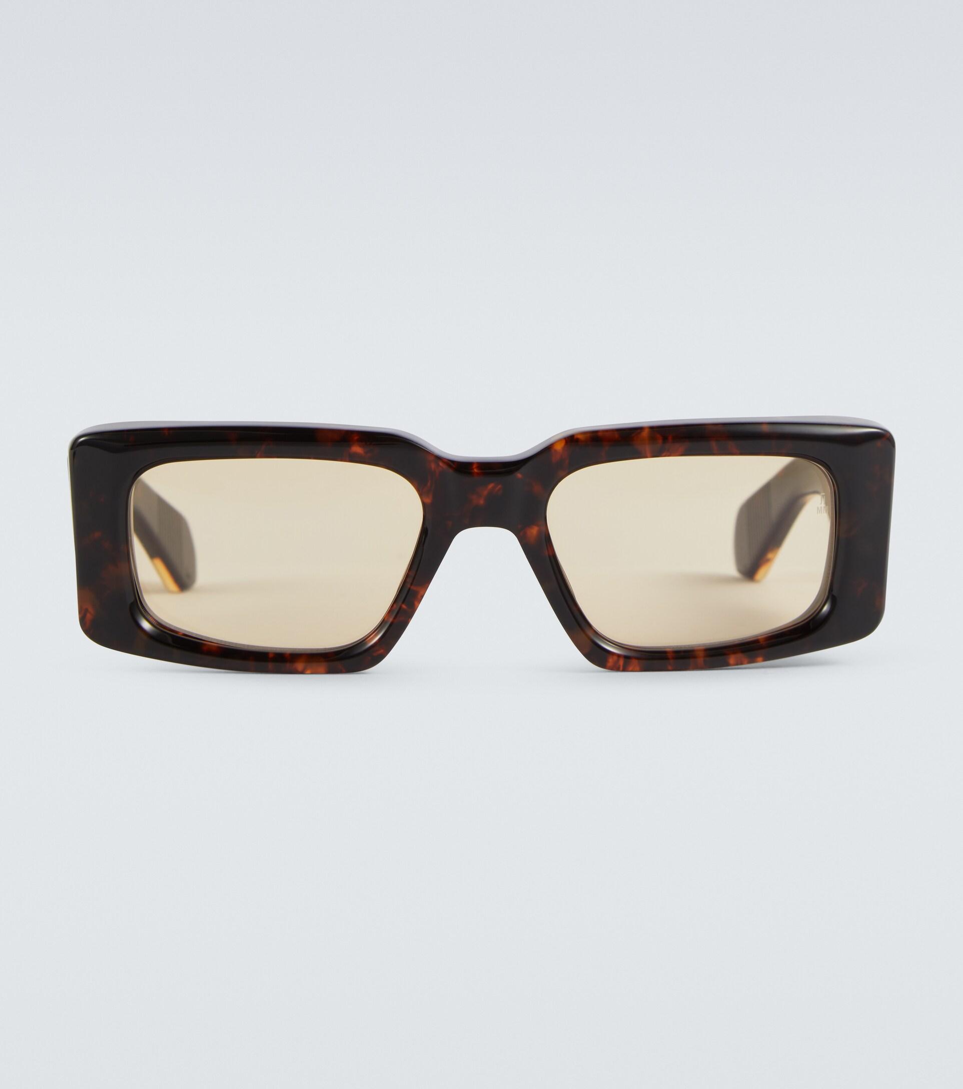 Jacques Marie Mage Supersonic Rectangular Sunglasses in Brown for Men