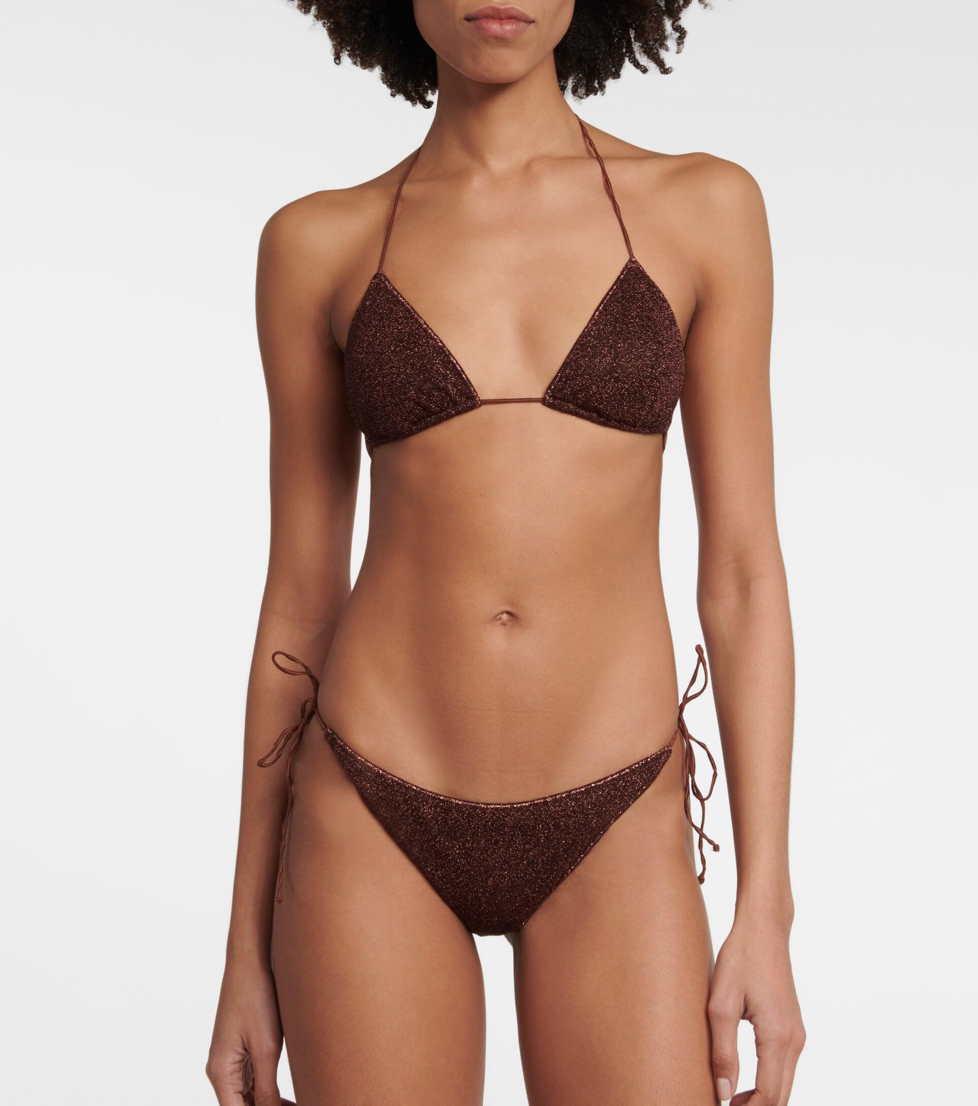 Oséree Oseree Lumiere Bikini Set in Brown | Lyst