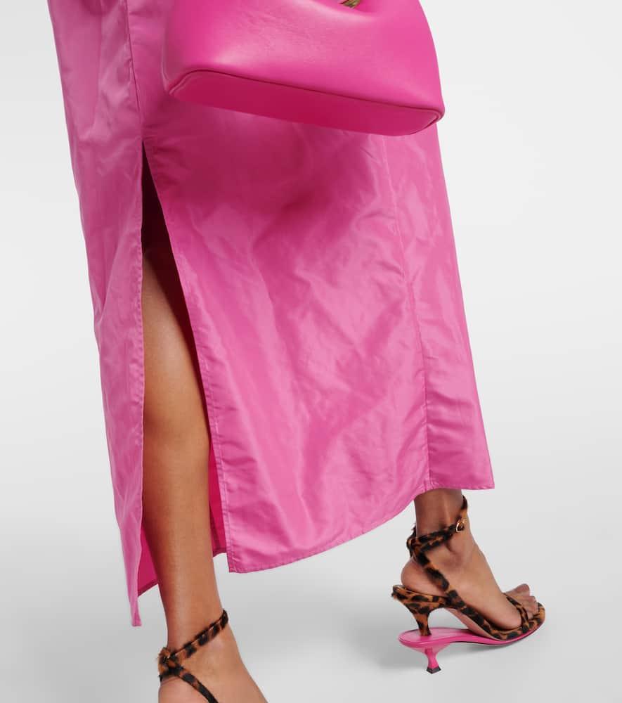 staud andrea dress pink Buy Staud Pink Andrea Off-shoulder Maxi Dress in Taffeta For Women Online