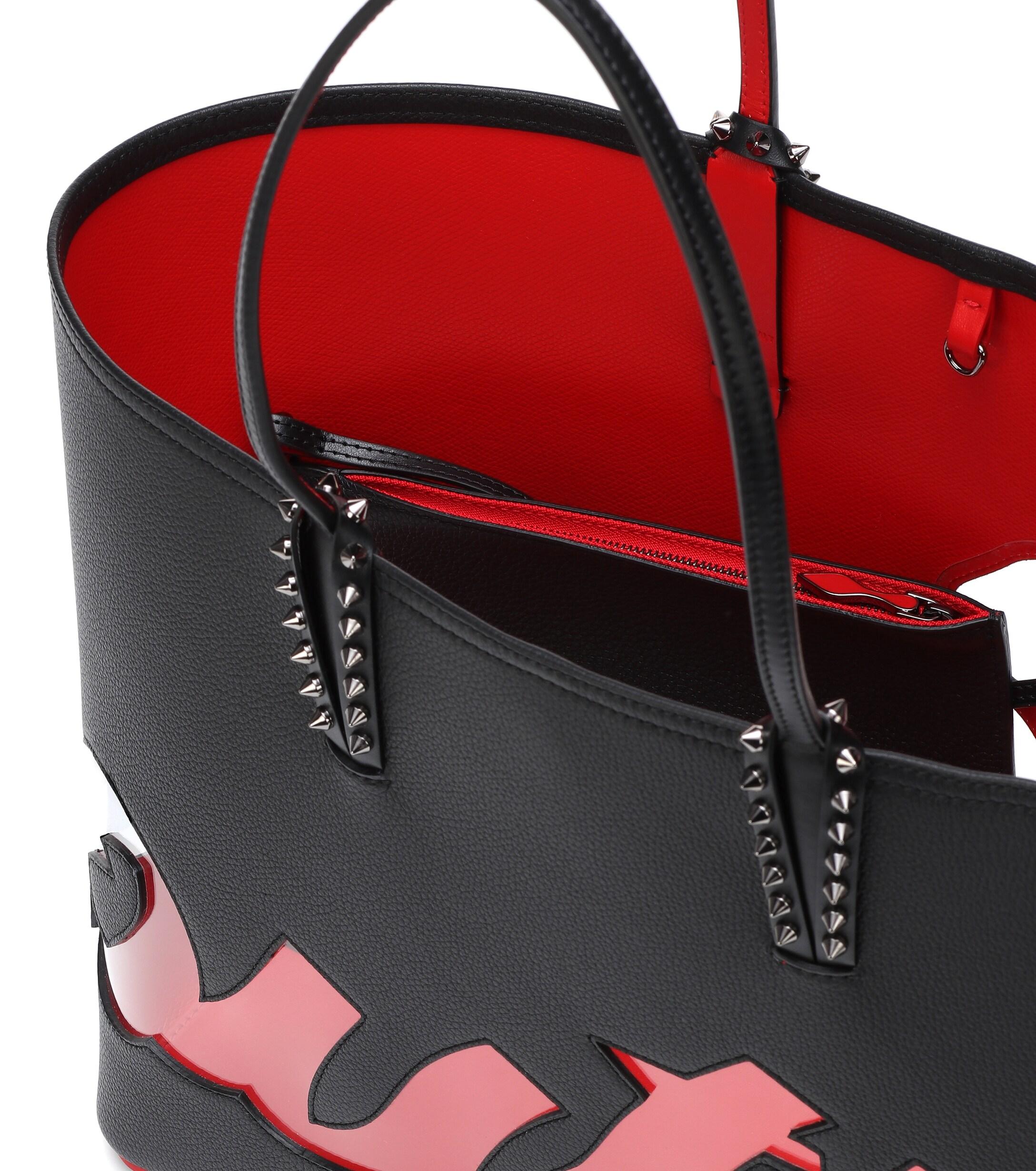 Cabata leather tote Christian Louboutin Black in Leather - 28941647