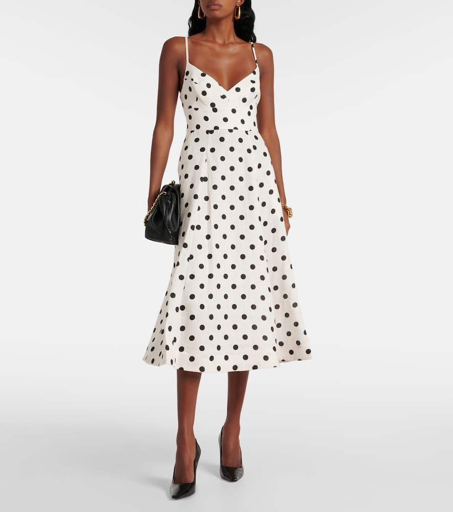 zimmermann polka dot midi dress Zimmermann Crush Polka Dot Midi-Dress