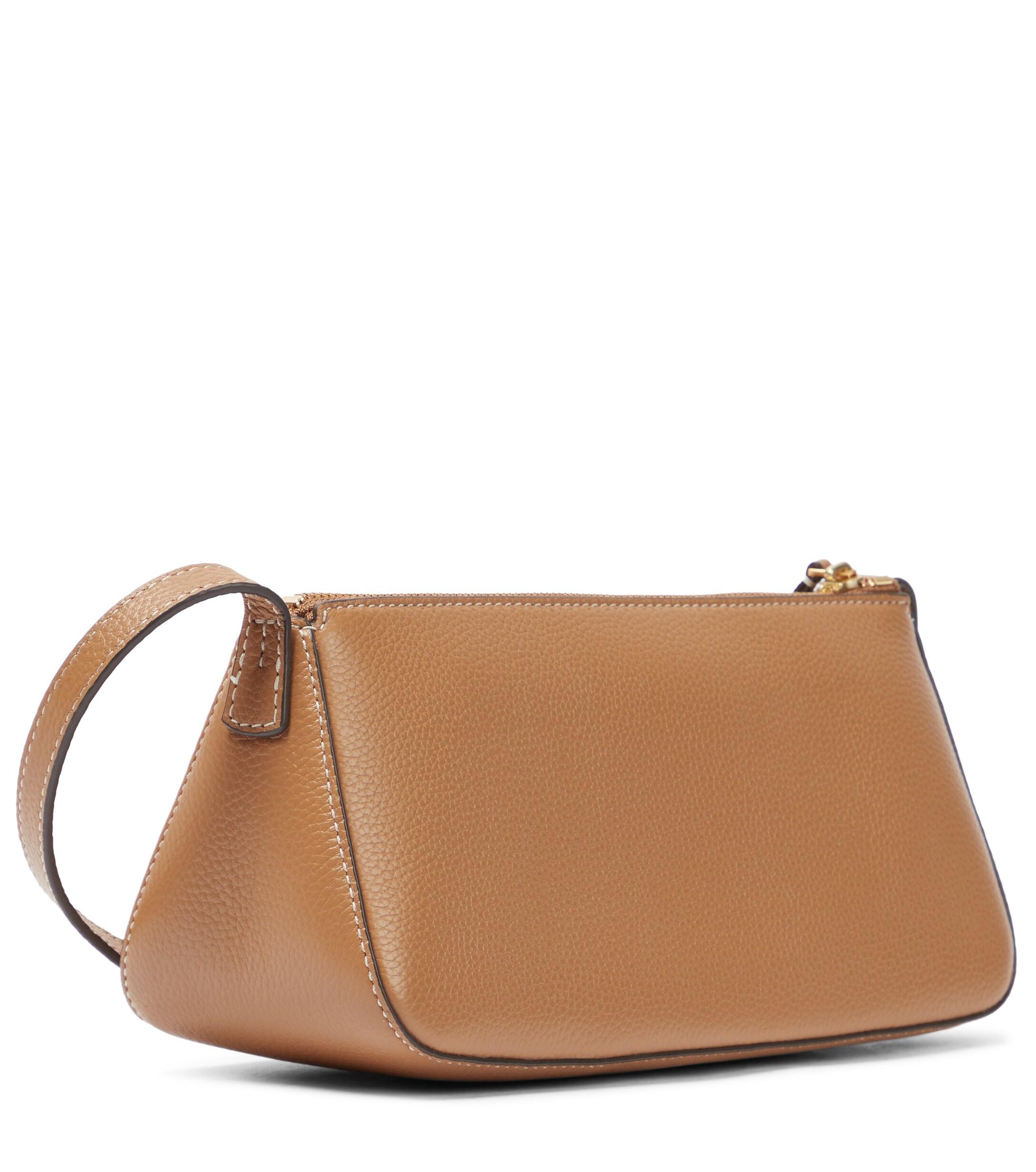Tory Burch Mcgraw Wedge Leather Shoulder Bag | Lyst