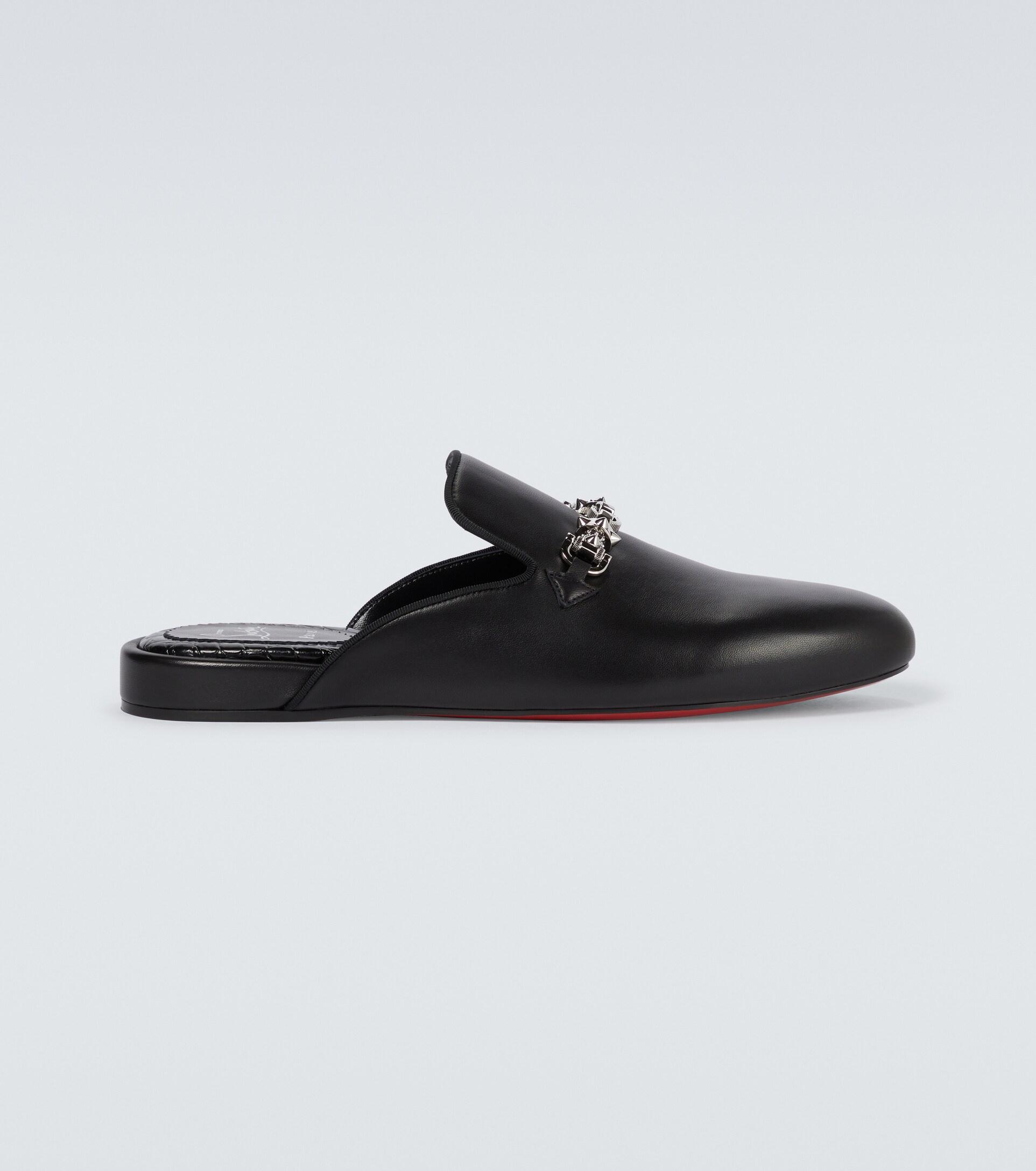 Christian Louboutin Coolito Swing Cotton Canvas Slippers