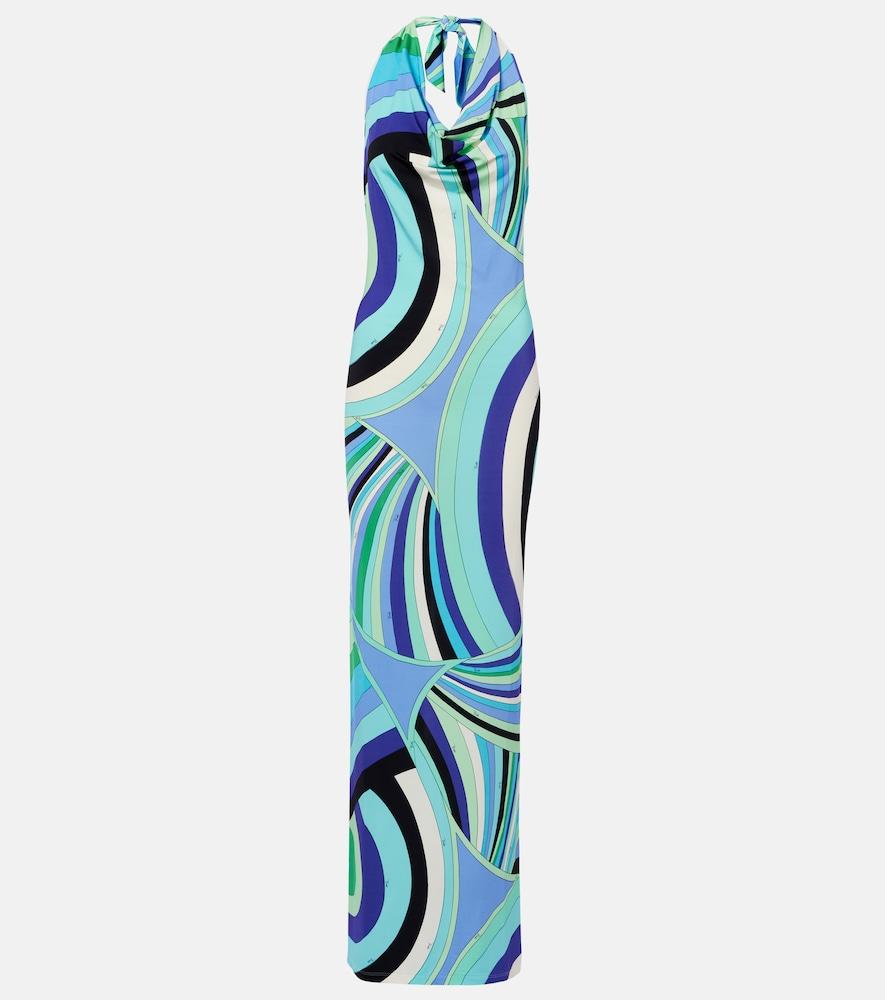 blue dress for baby girl Emilio Pucci - 3/4 Sleeve Multicolor Beach Dress main image 1