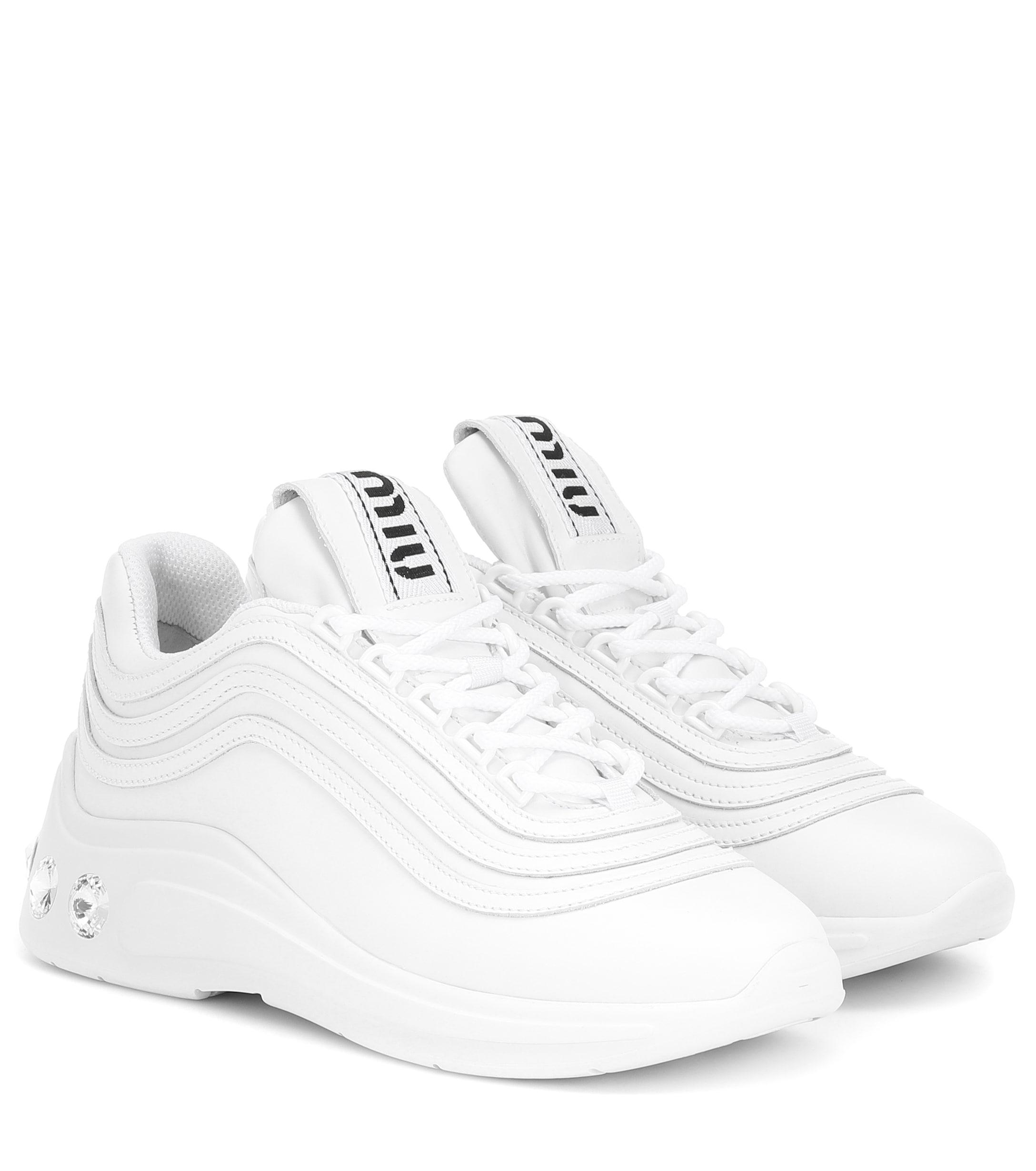 miu miu low top sneakers