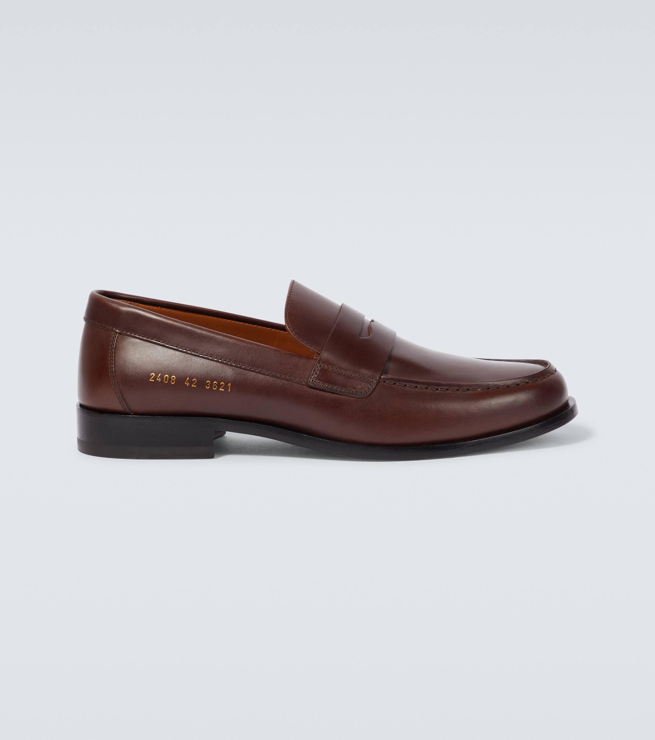 Common Projects Leather Loafers in Brown for Men Lyst UK
