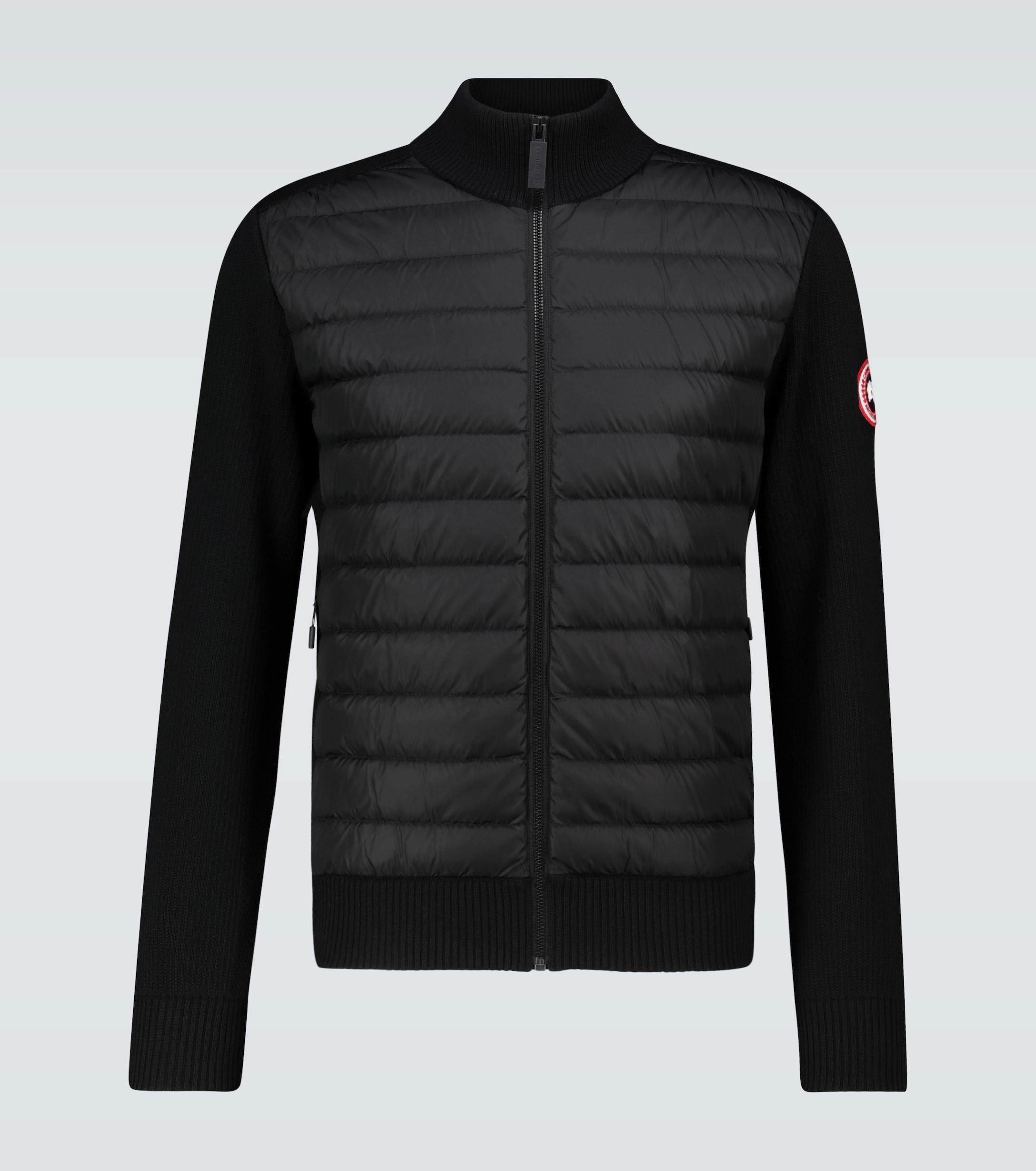 Canada Goose Hybridge Knit Jacket in Black for Men | Lyst