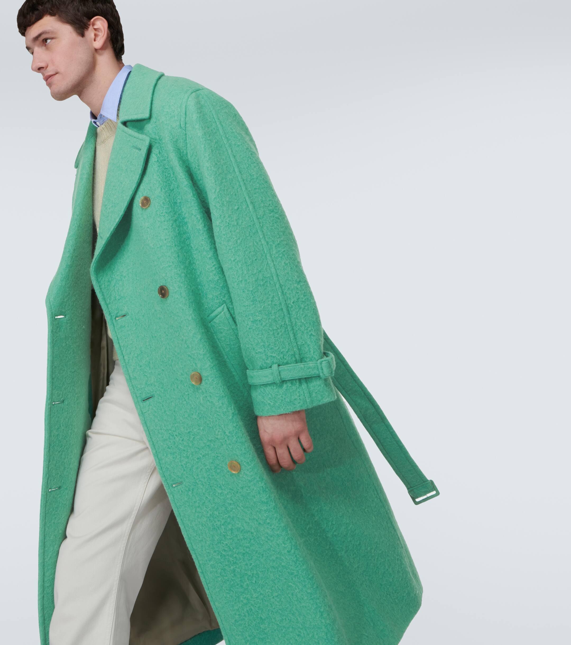 Auralee Melton wool and alpaca trench coat Auralee