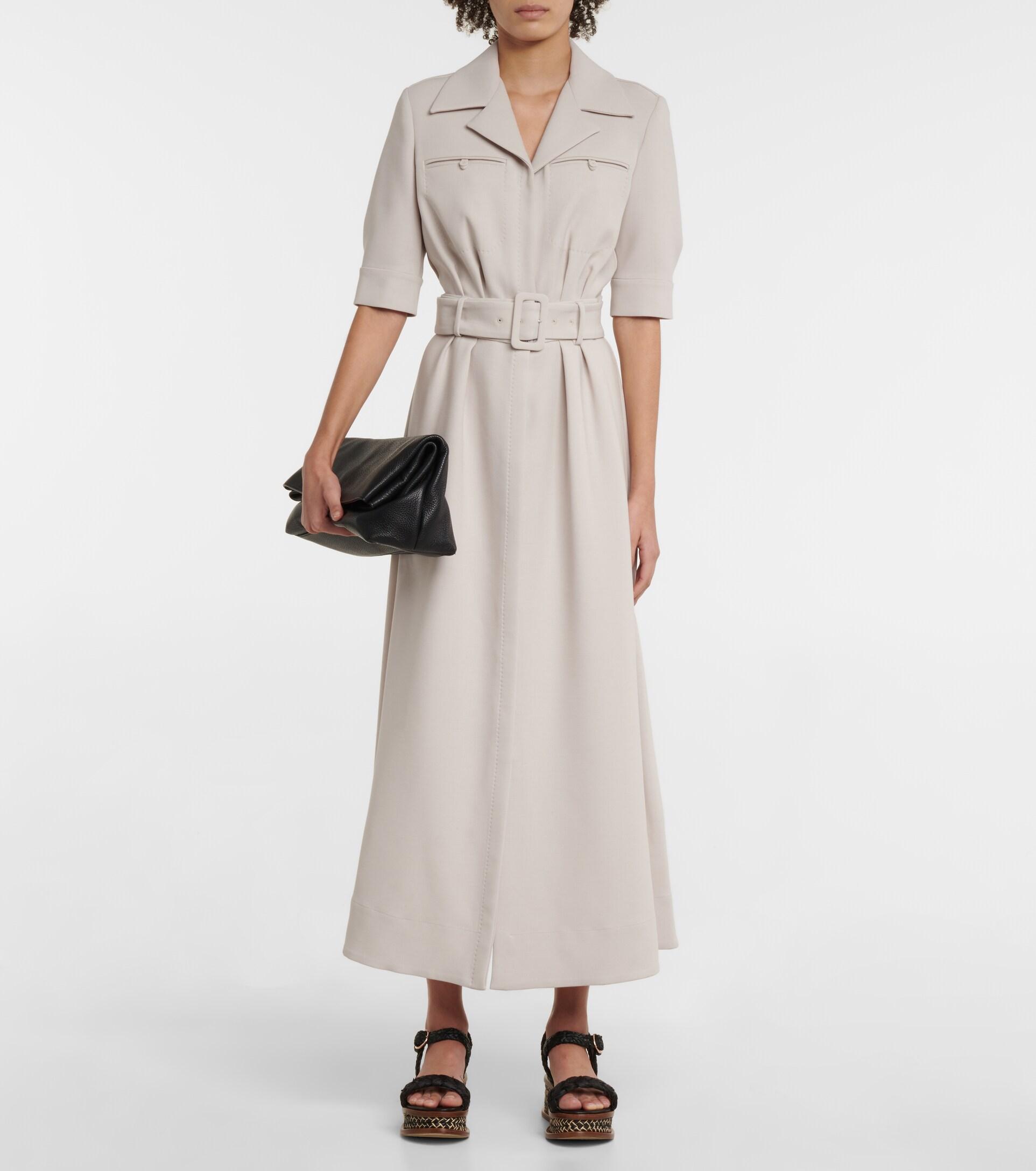 Hannah virgin wool midi dress