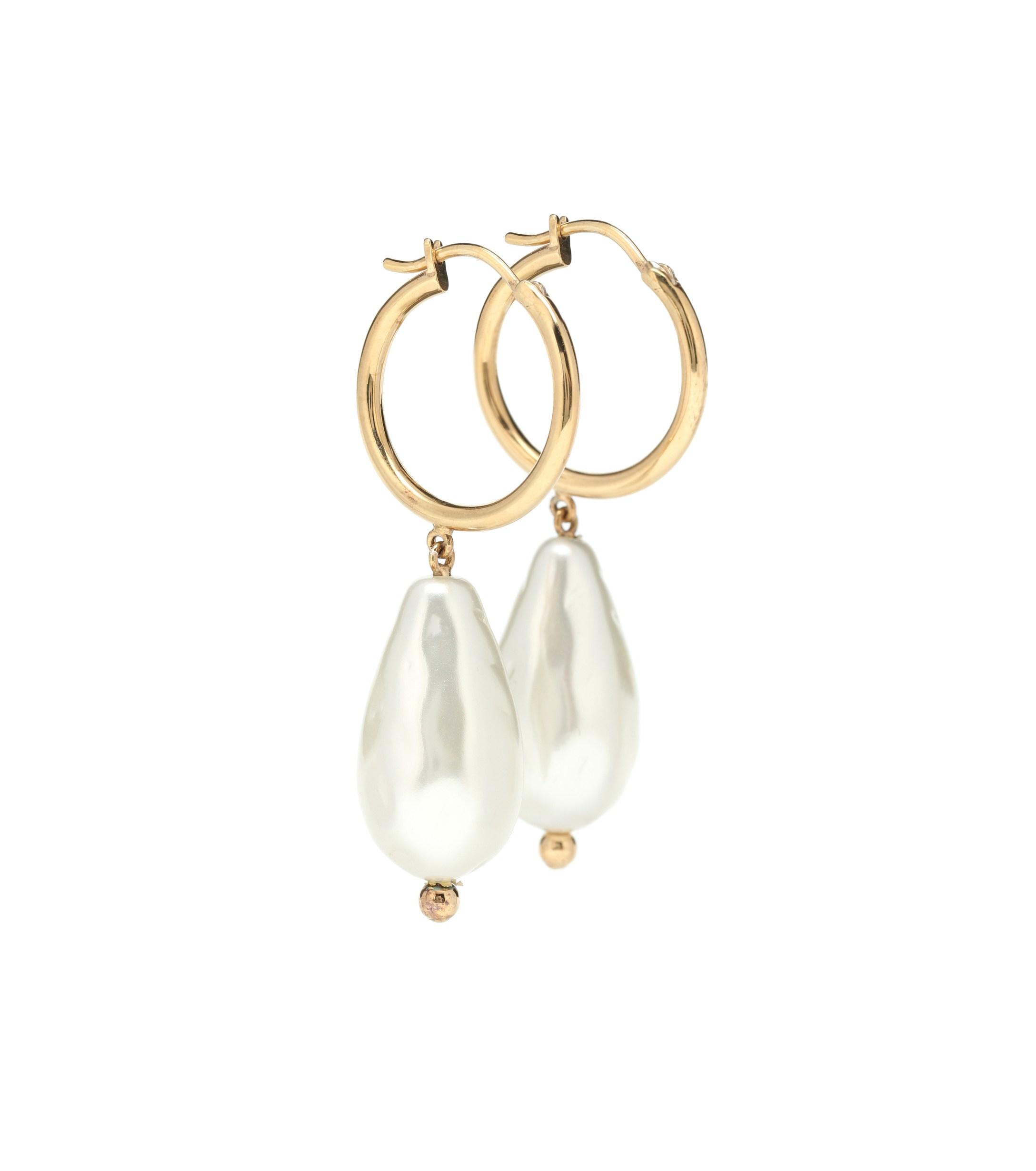 Simone Rocha Baroque Pearl Earrings in Gold (Metallic) - Lyst