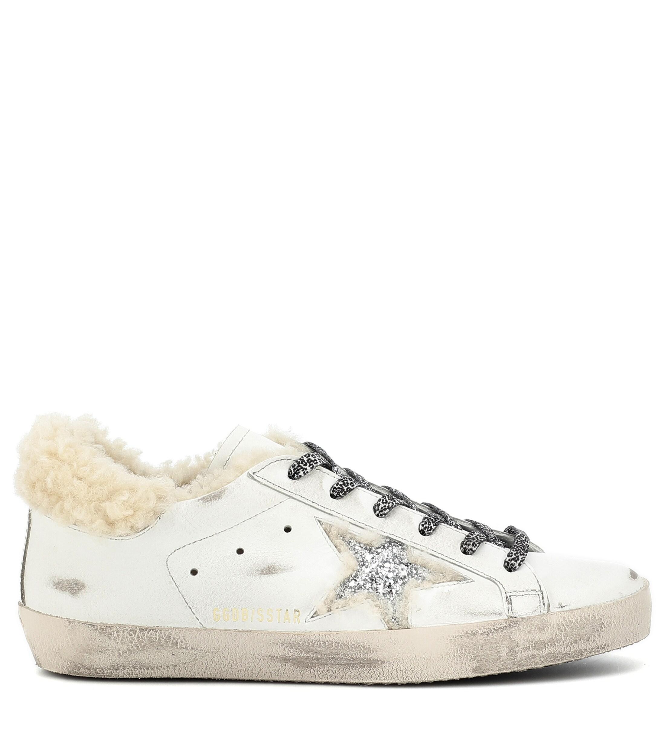 Golden Goose Deluxe Brand Goose Superstar Shearlinglined Sneakers in
